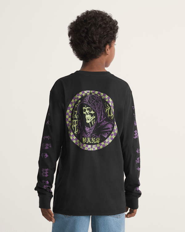 Kids Webbed Reaper Long Sleeve T-Shirt
