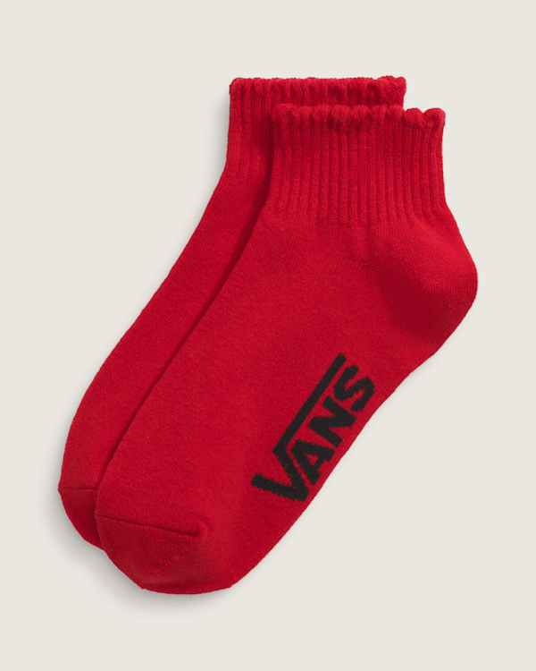 Scallop Quarter Crew Socks