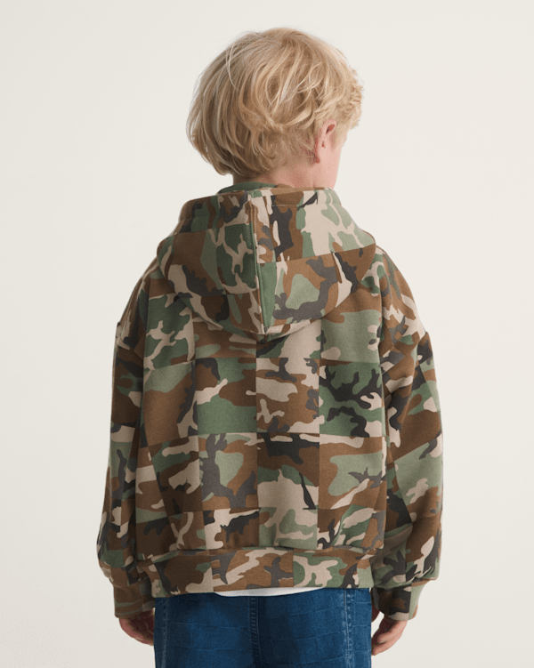 Checker Camo Full Zip Hoodie