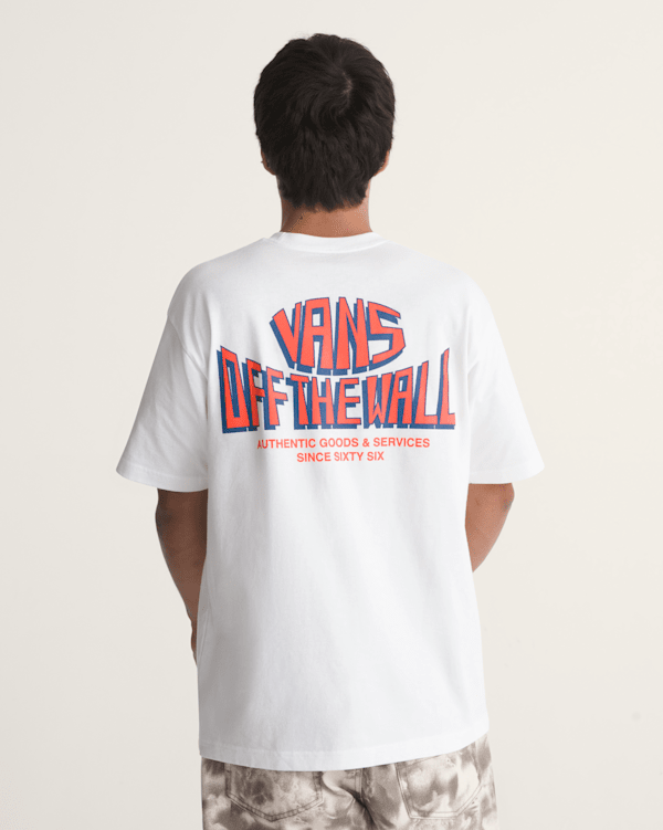 Panoramic Short Sleeve Tee in White | Vans