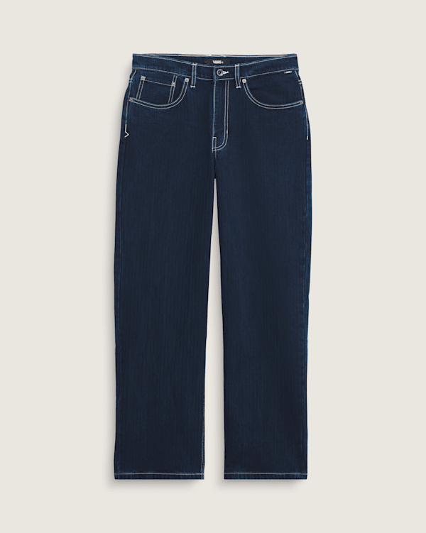 Check-5 Loose Denim Herringbone Pant