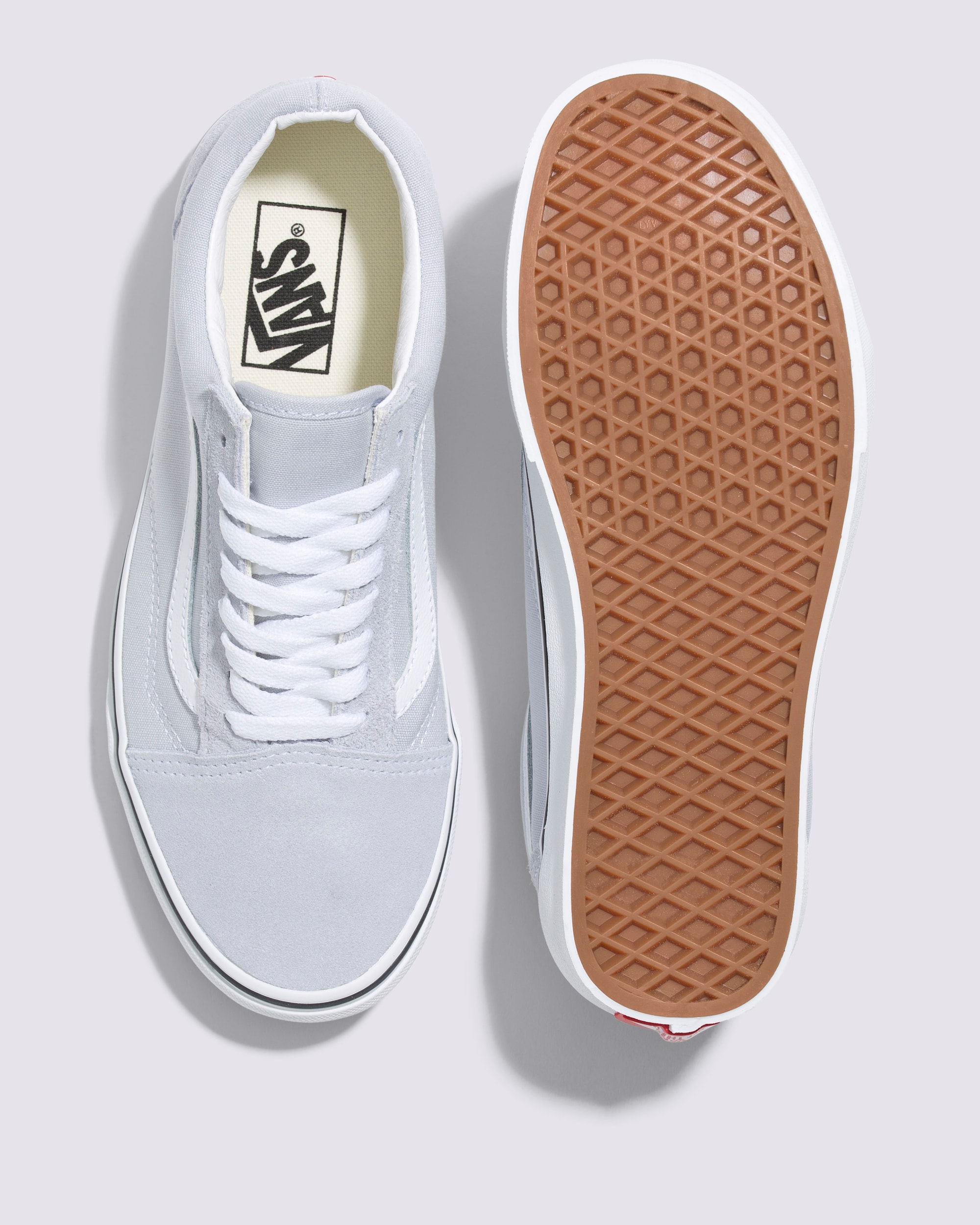 Old Skool Shoe VANS Dawn Grey  True White ALT2