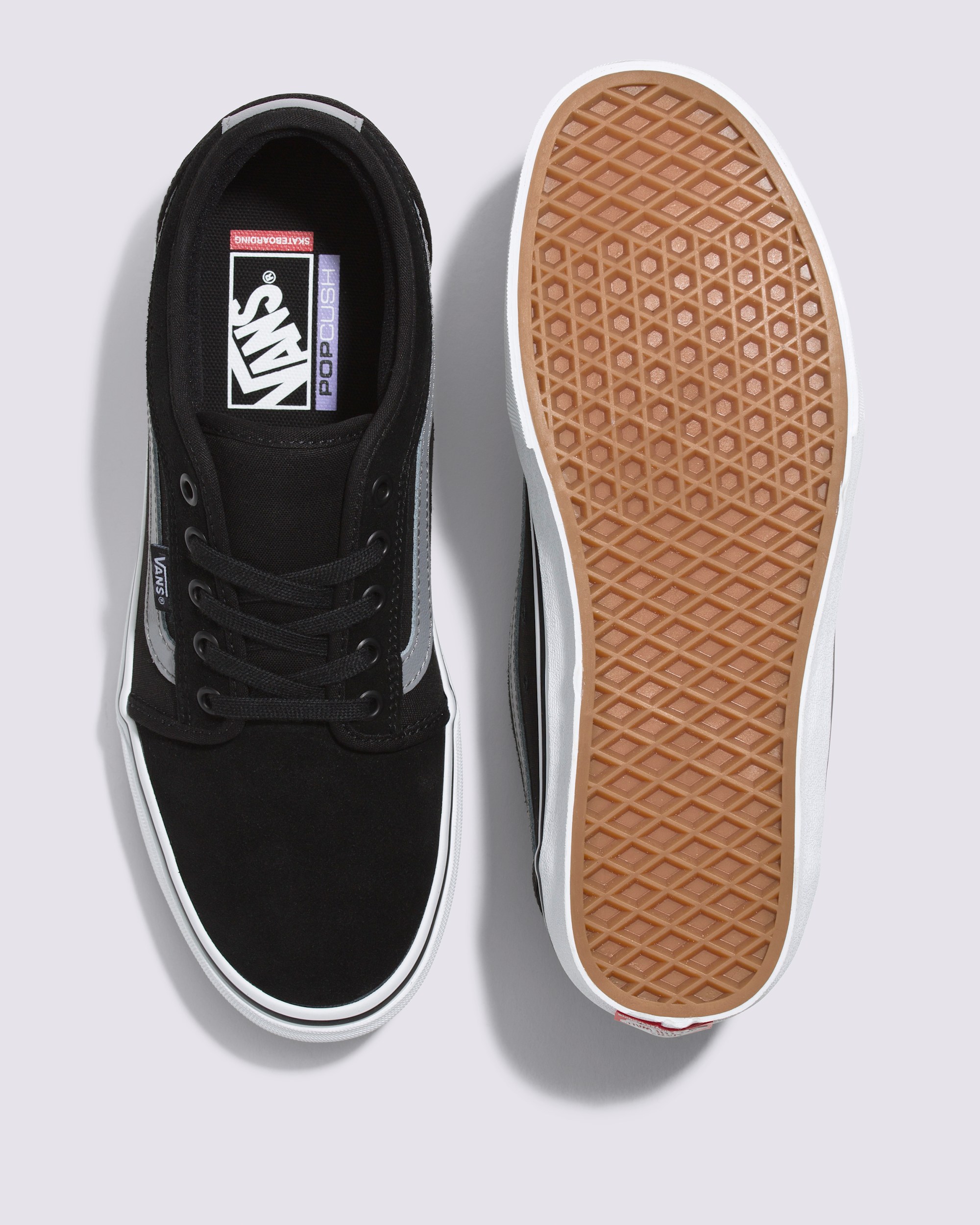 Chukka Low Sidestripe Shoe VANS Black  Grey ALT2