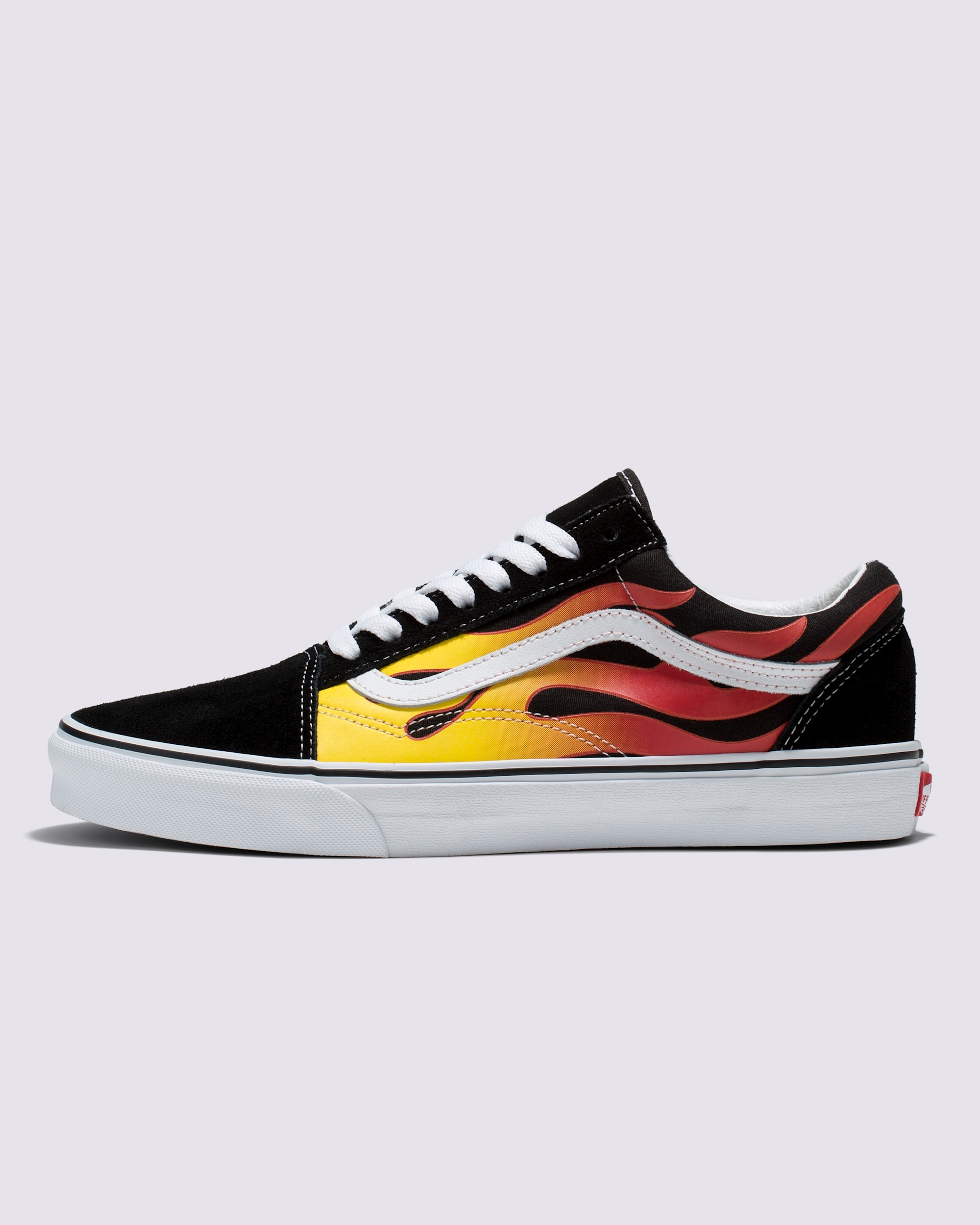 Old Skool Flame Shoe VANS Black  Flame Orange HERO