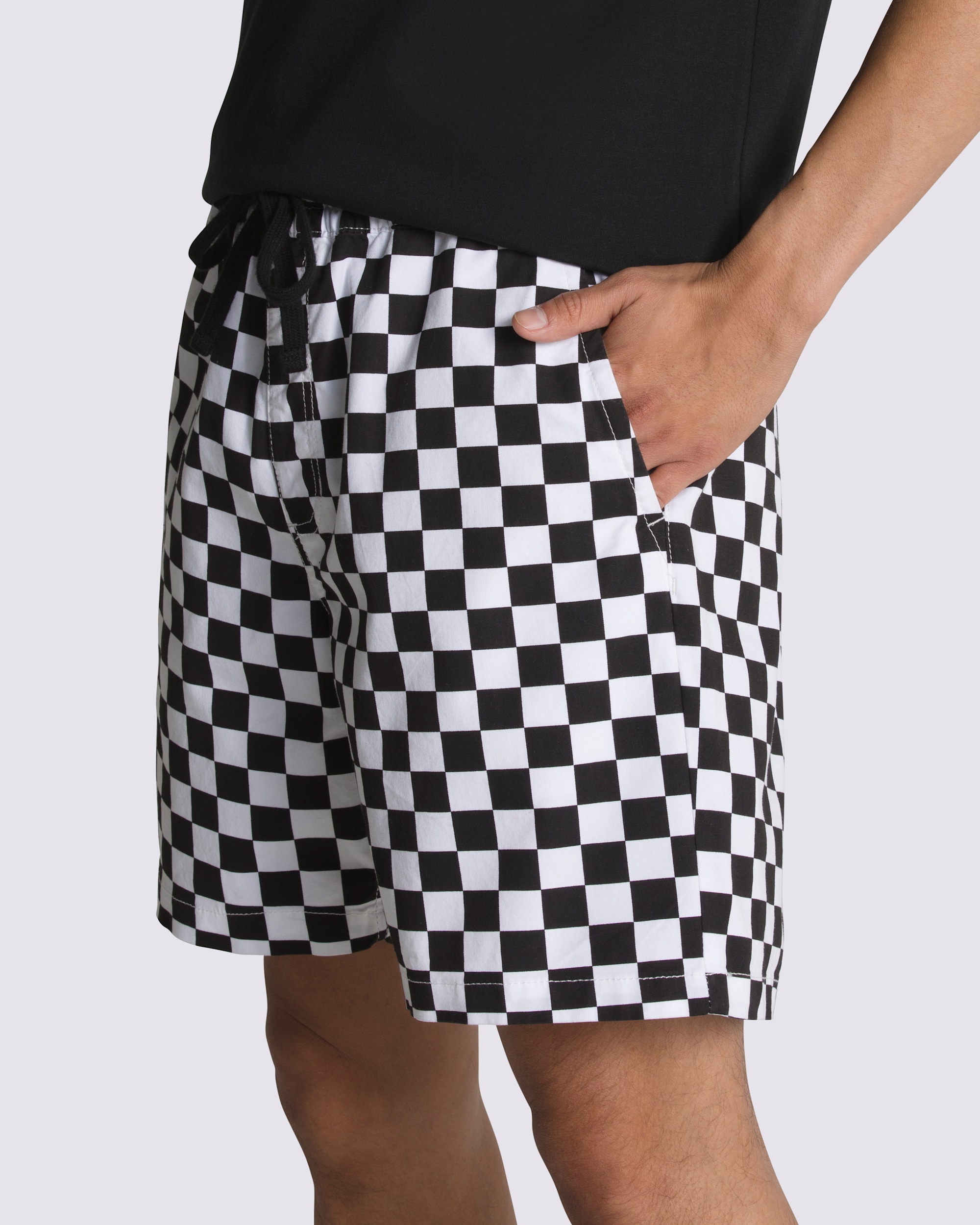 Range Relaxed Elastic Shorts VANS Checkerboard Black ALT2