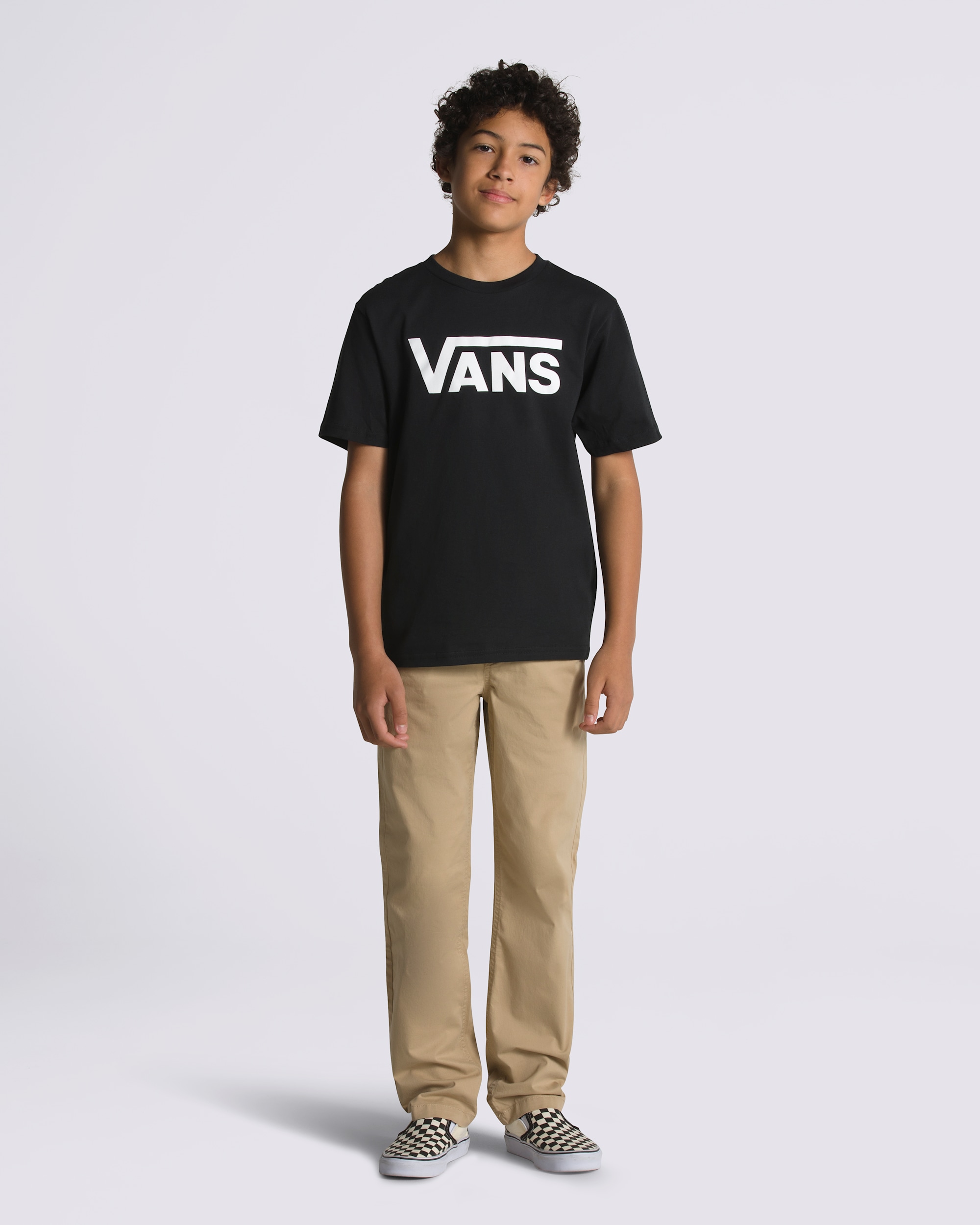 Kids Vans Classic TShirt VANS Black  White ALT2