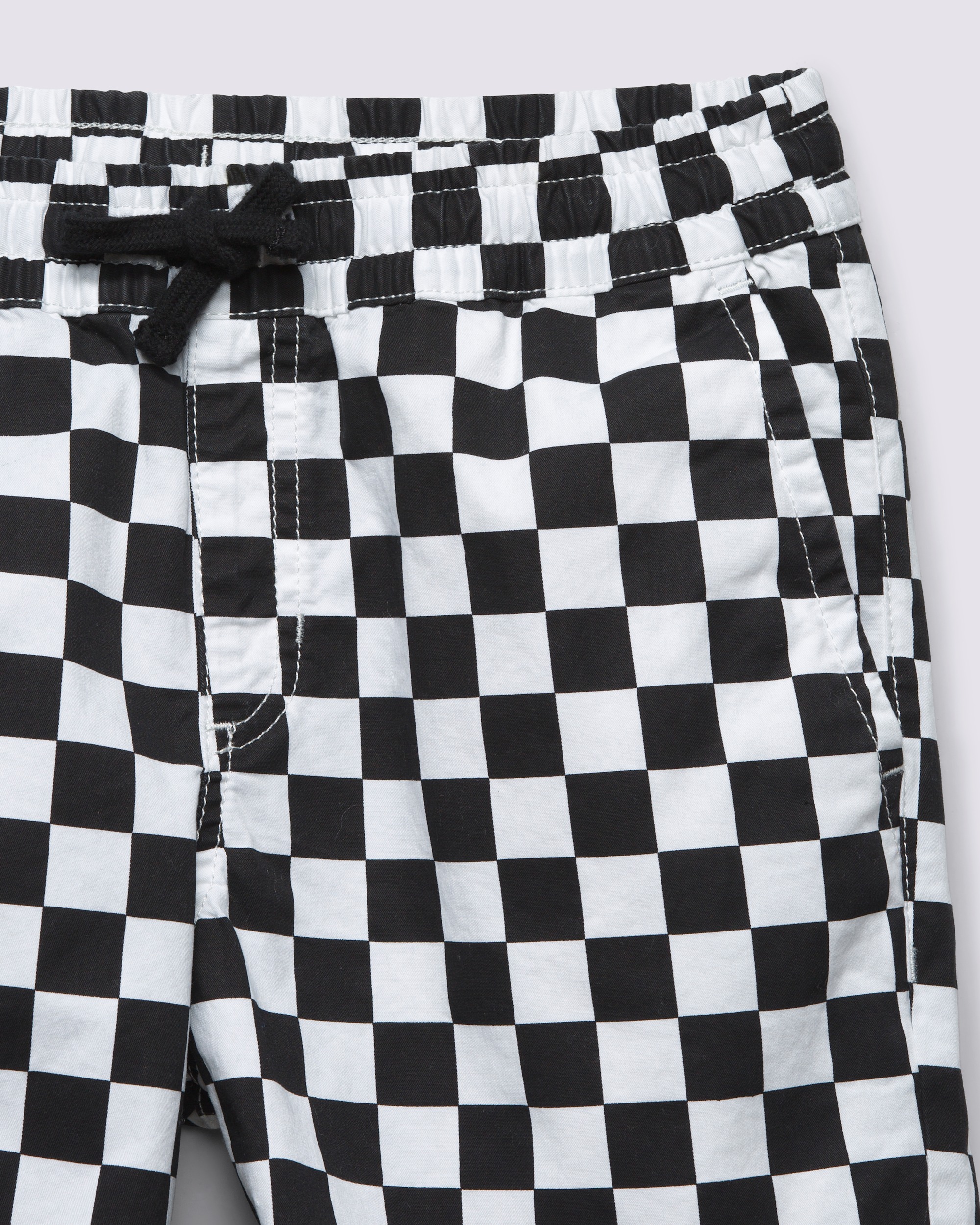 Kids Range Elastic Waist Shorts VANS Black  White ALT3