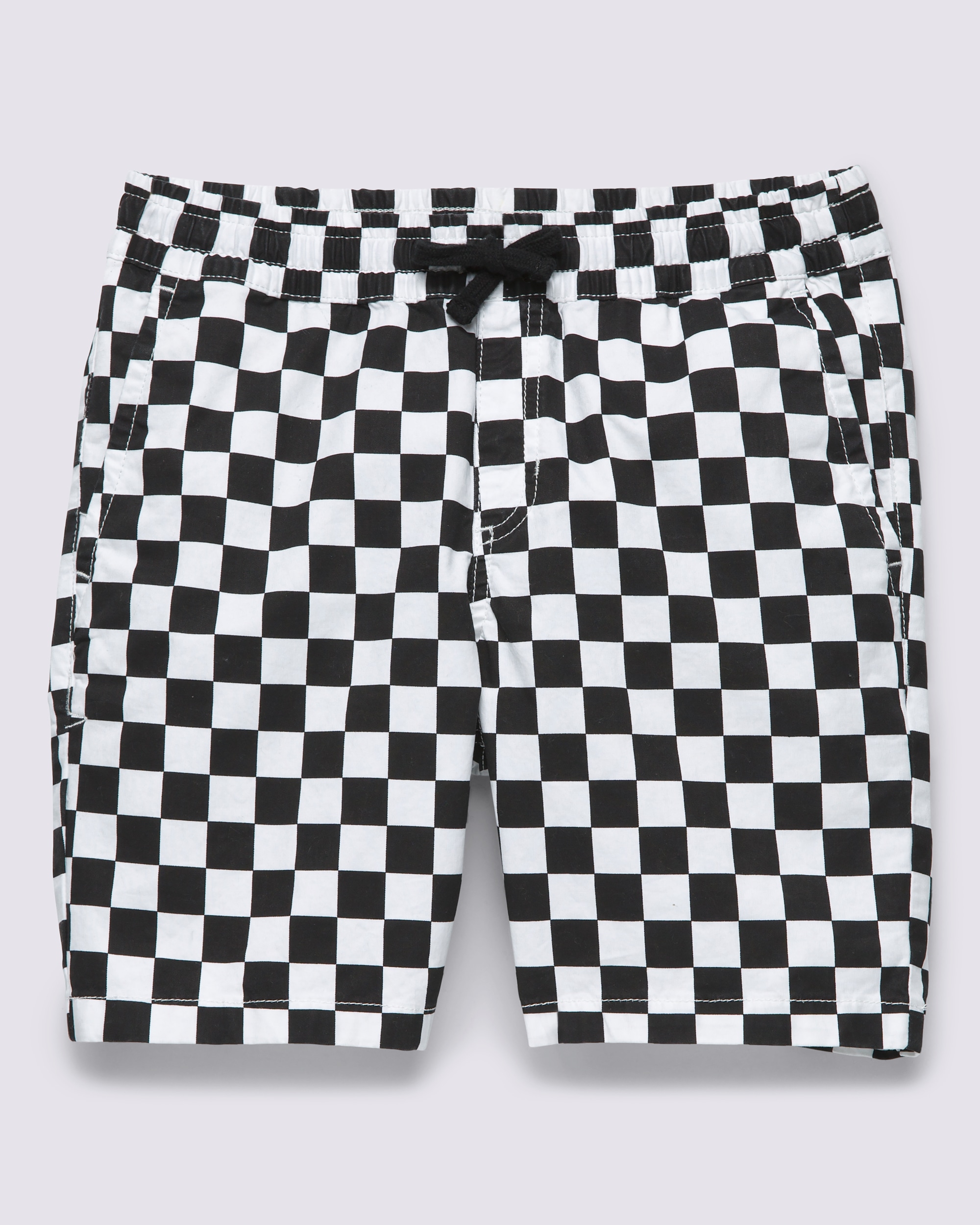 Kids Range Elastic Waist Shorts VANS Black  White ALT4