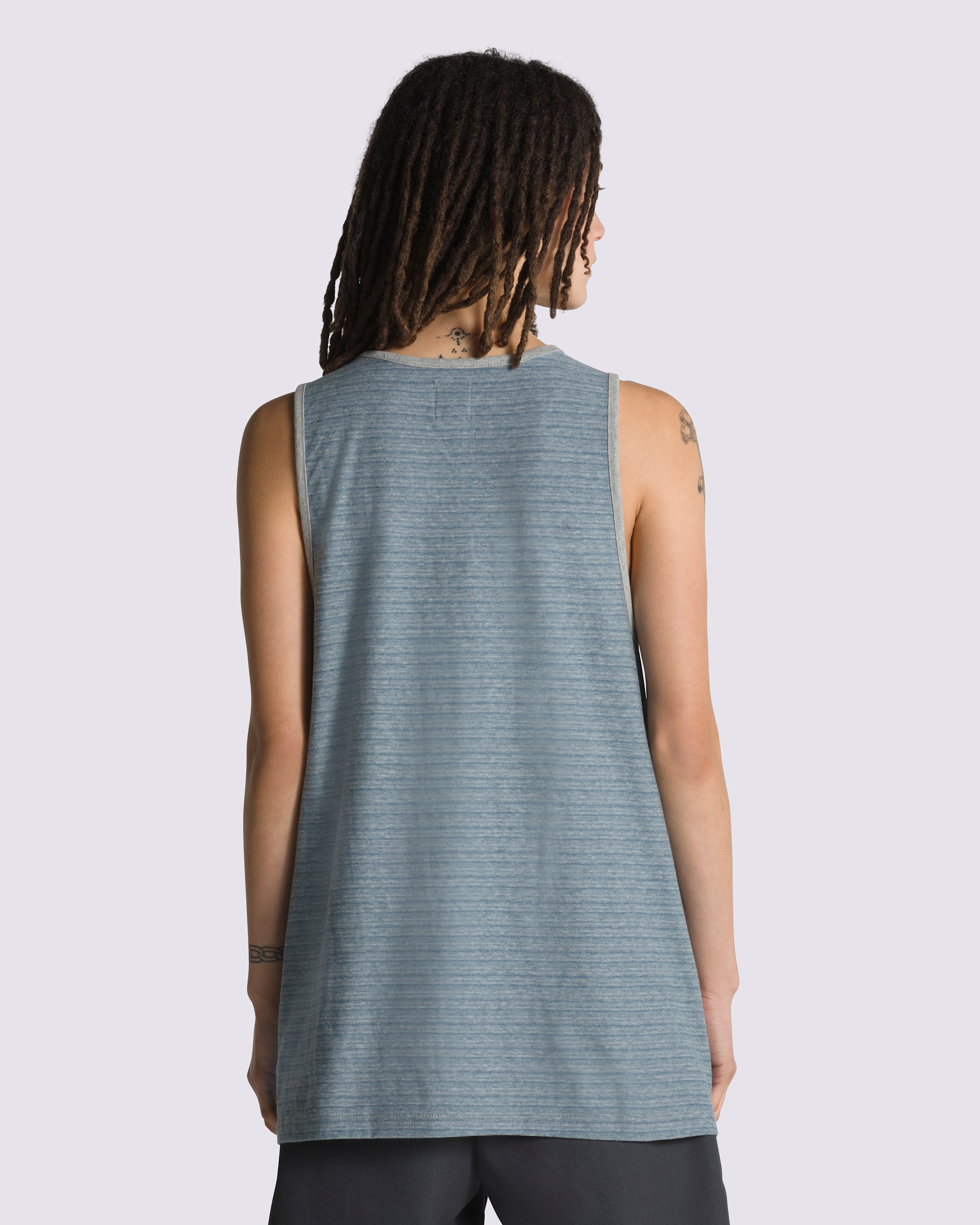 Balboa Tank Top VANS Teal Blue  Grey Heather ALT3