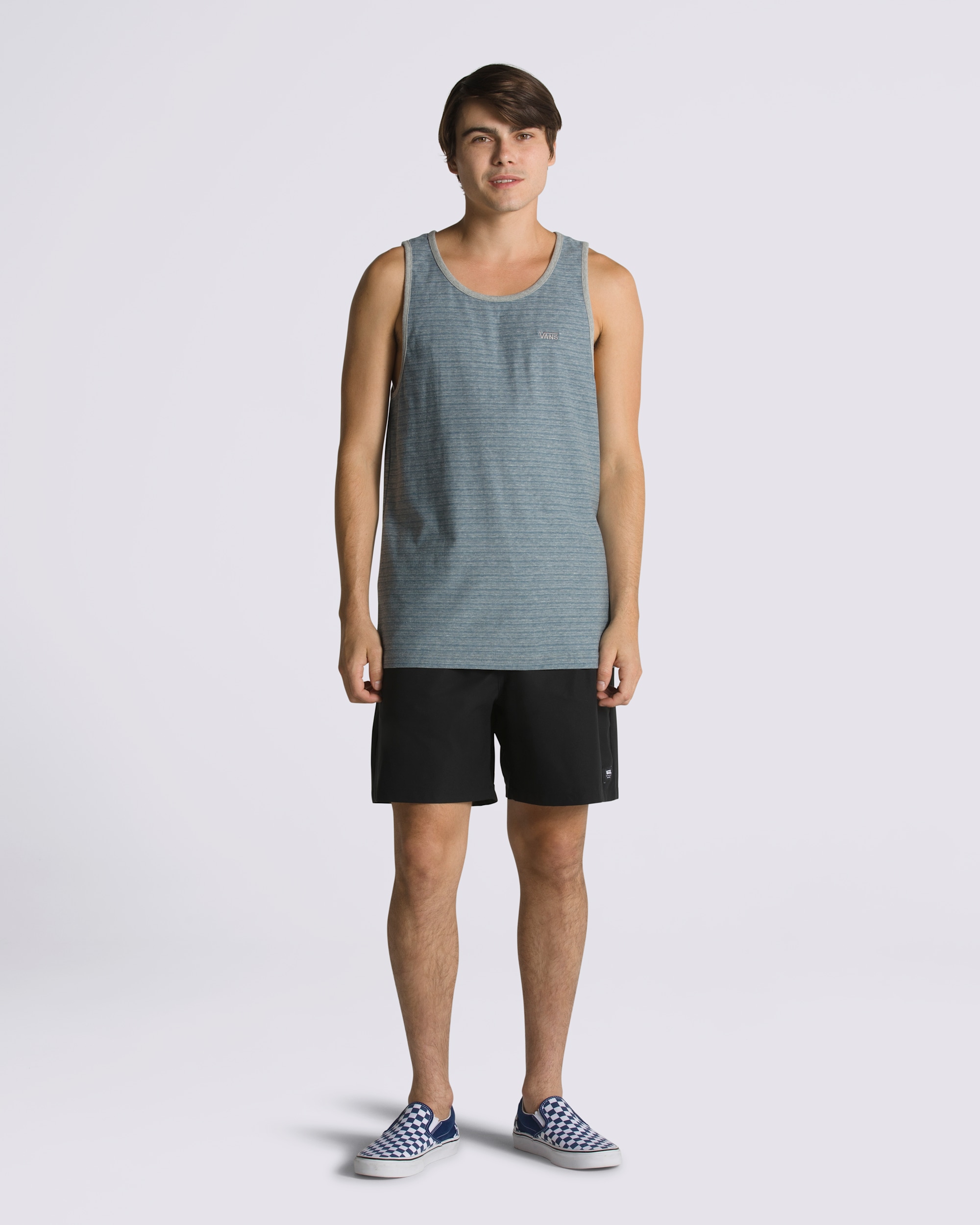 Balboa Tank Top VANS Teal Blue  Grey Heather ALT4