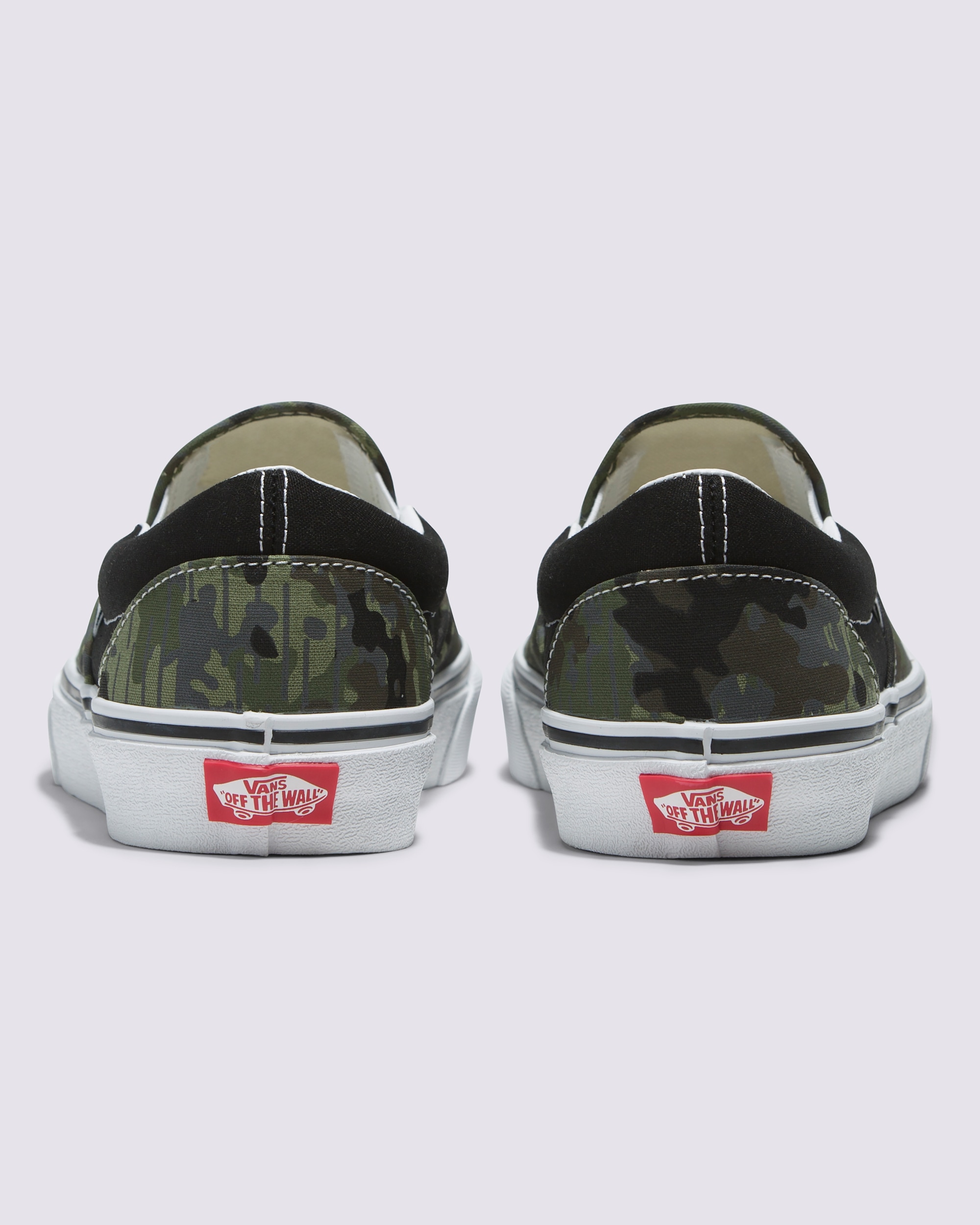 Classic SlipOn Shoe VANS Camo Green  Black ALT3