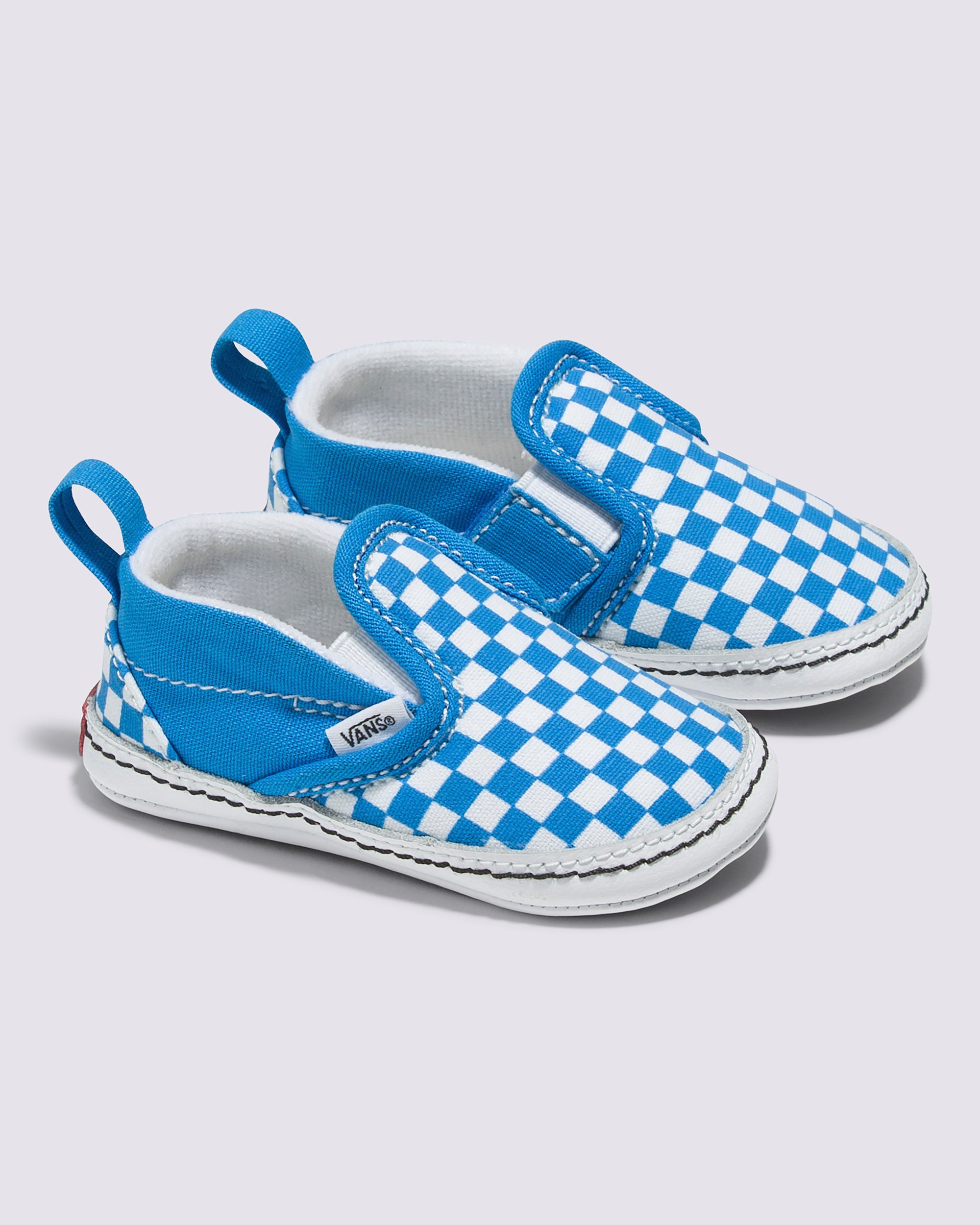 Infant Classic SlipOn V Crib Checkerboard Shoe VANS Checkerboard Brilliant Blue ALT1