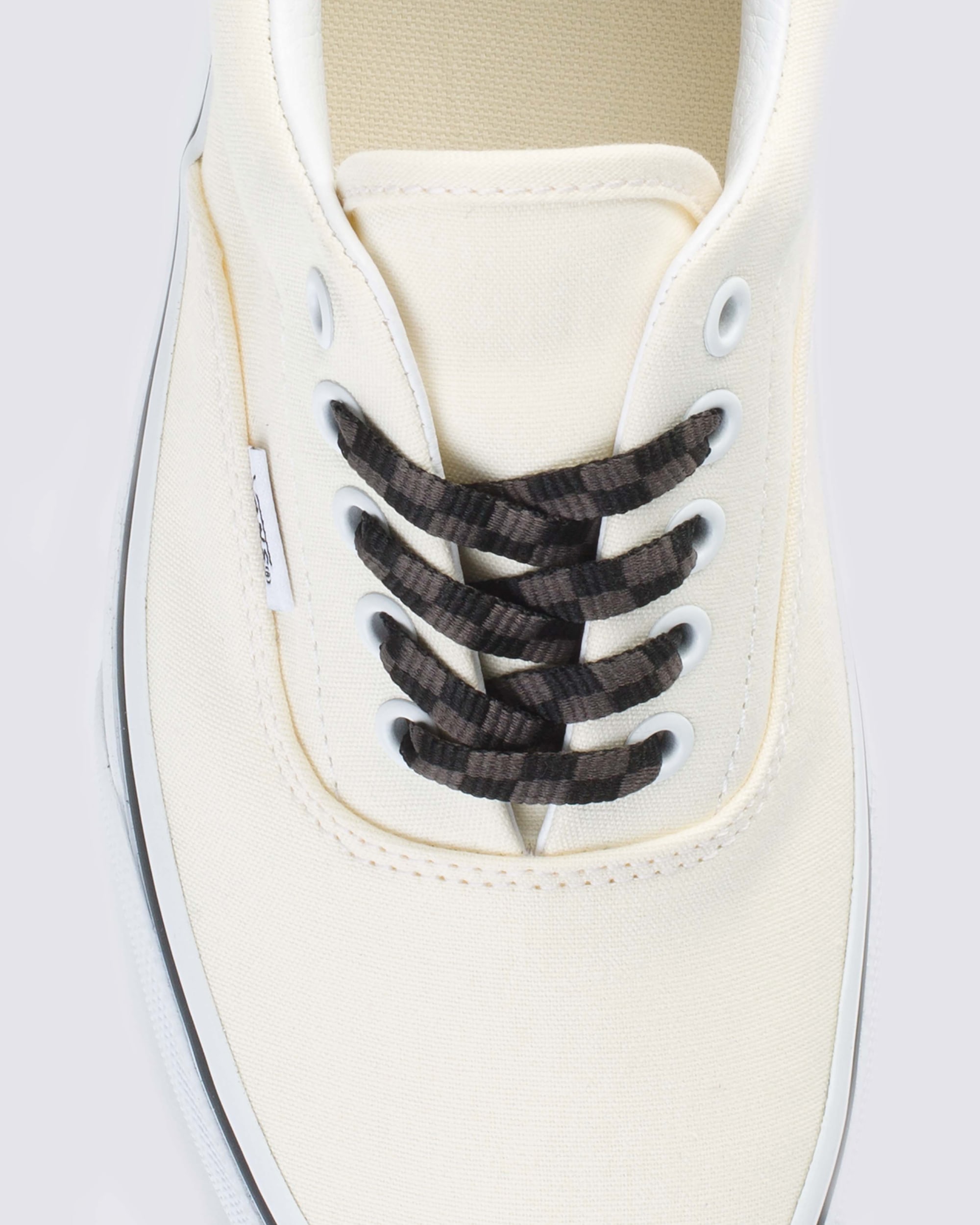 Vans 36 Checkerboard Laces VANS Checkerboard Black  Charcoal Grey ALT1