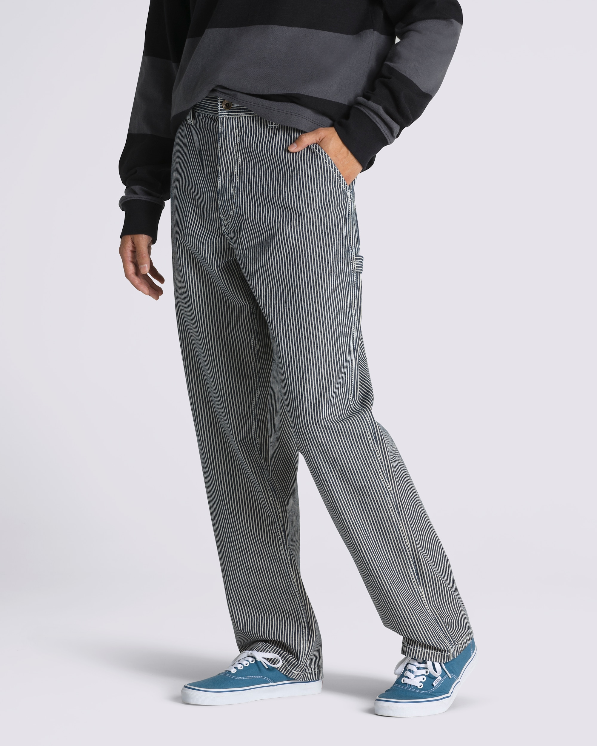 Drill Chore Carpenter Loose Pants VANS Indigo Blue ALT4