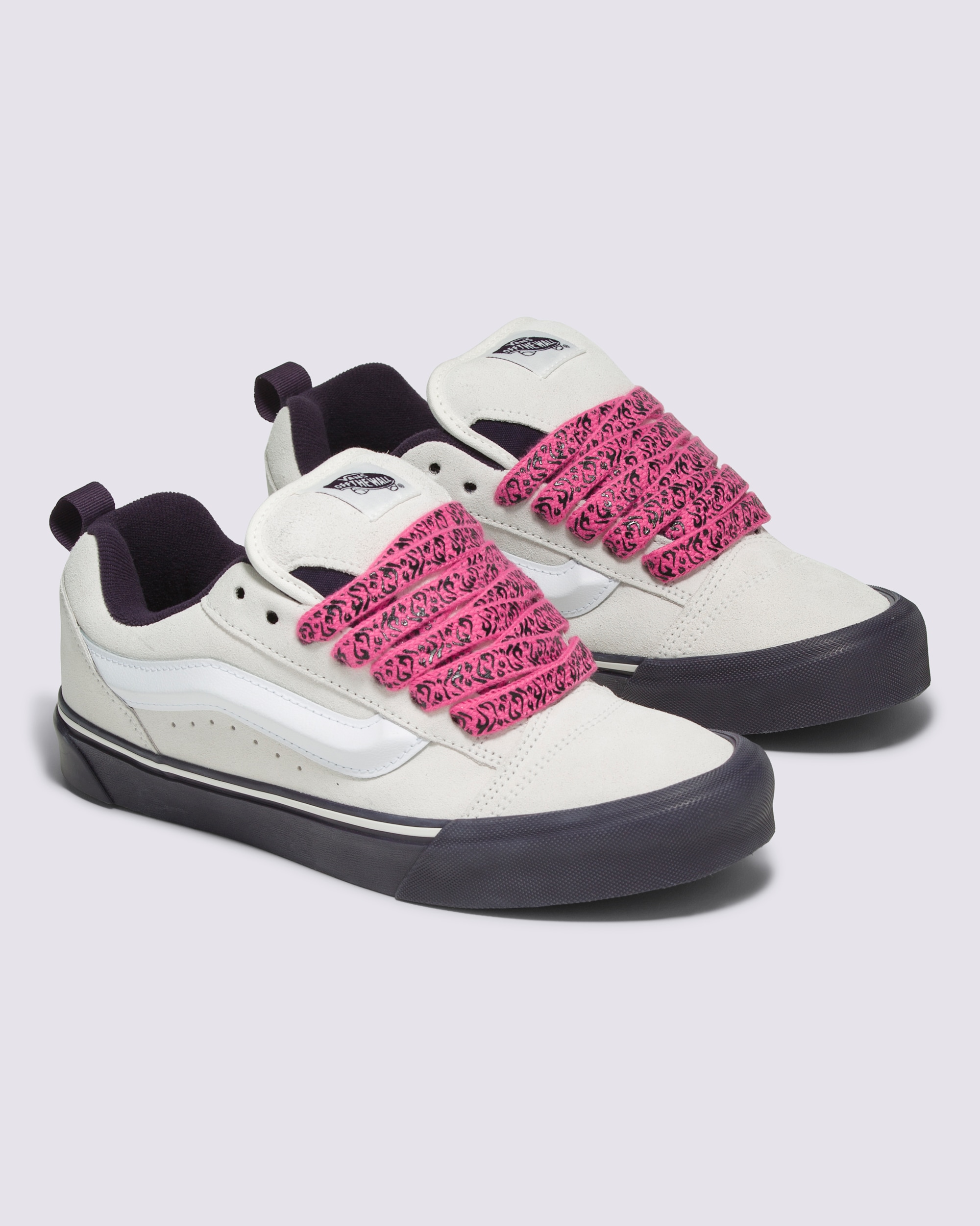 Knu Skool Shoe VANS White  Pink ALT2