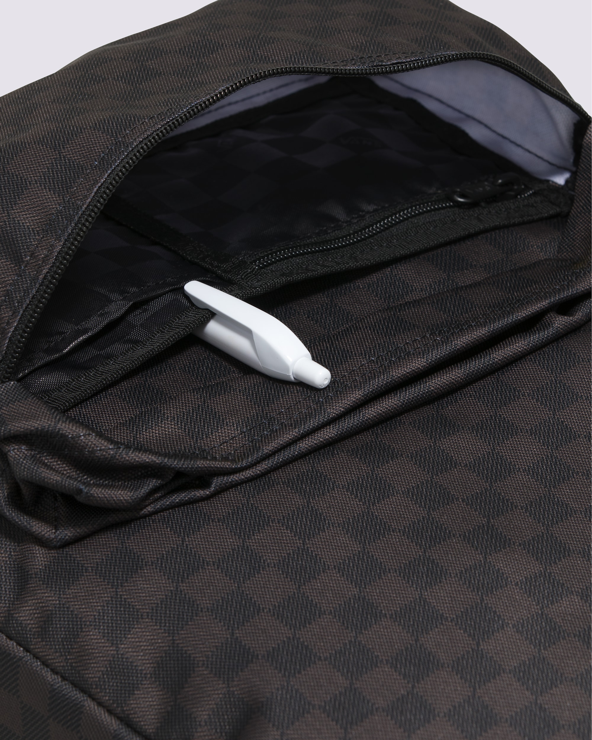 Old Skool Checkerboard Backpack VANS Checkerboard Black  Charcoal Grey ALT2