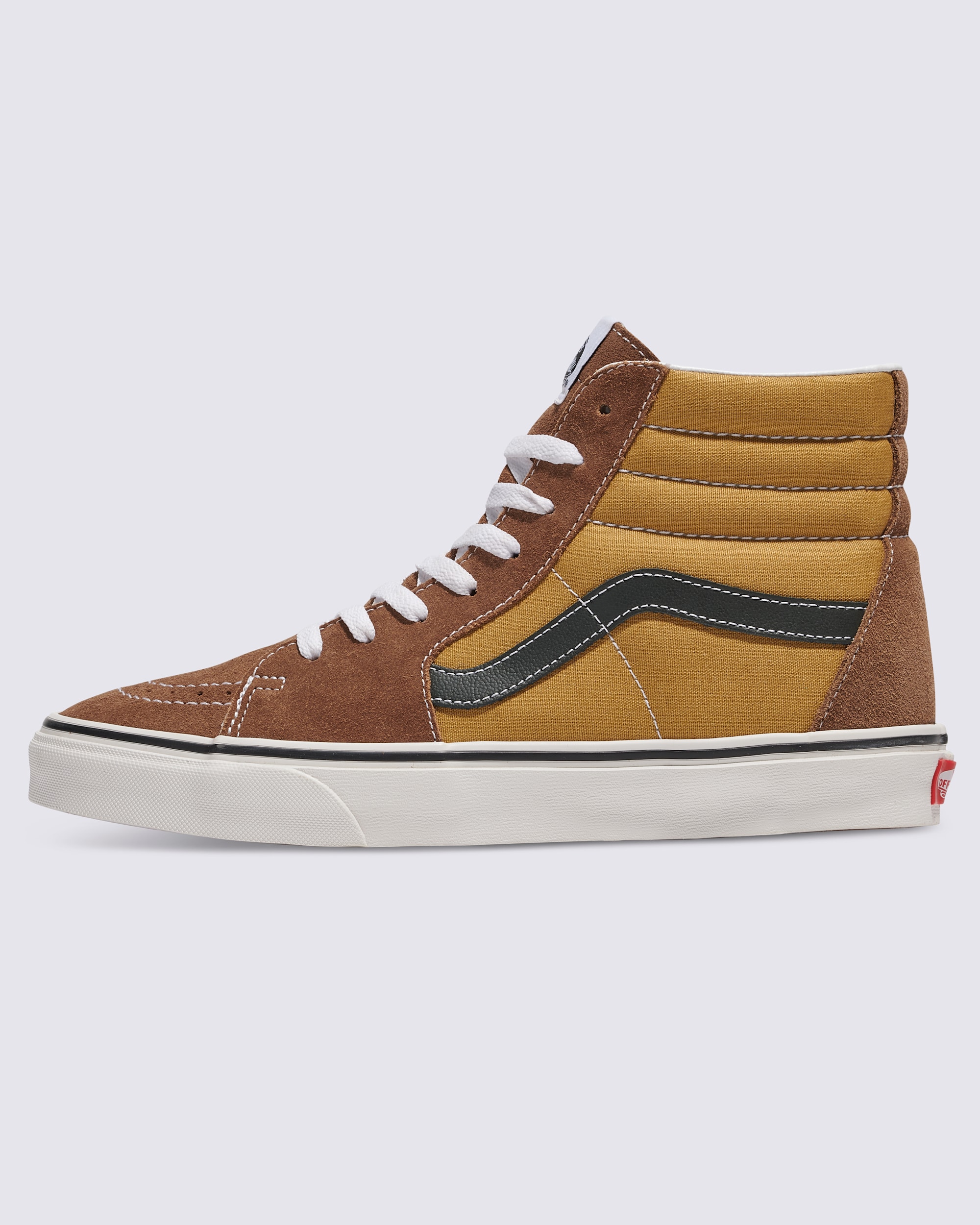 Sk8Hi Canvas Suede Shoe VANS Golden Brown HERO