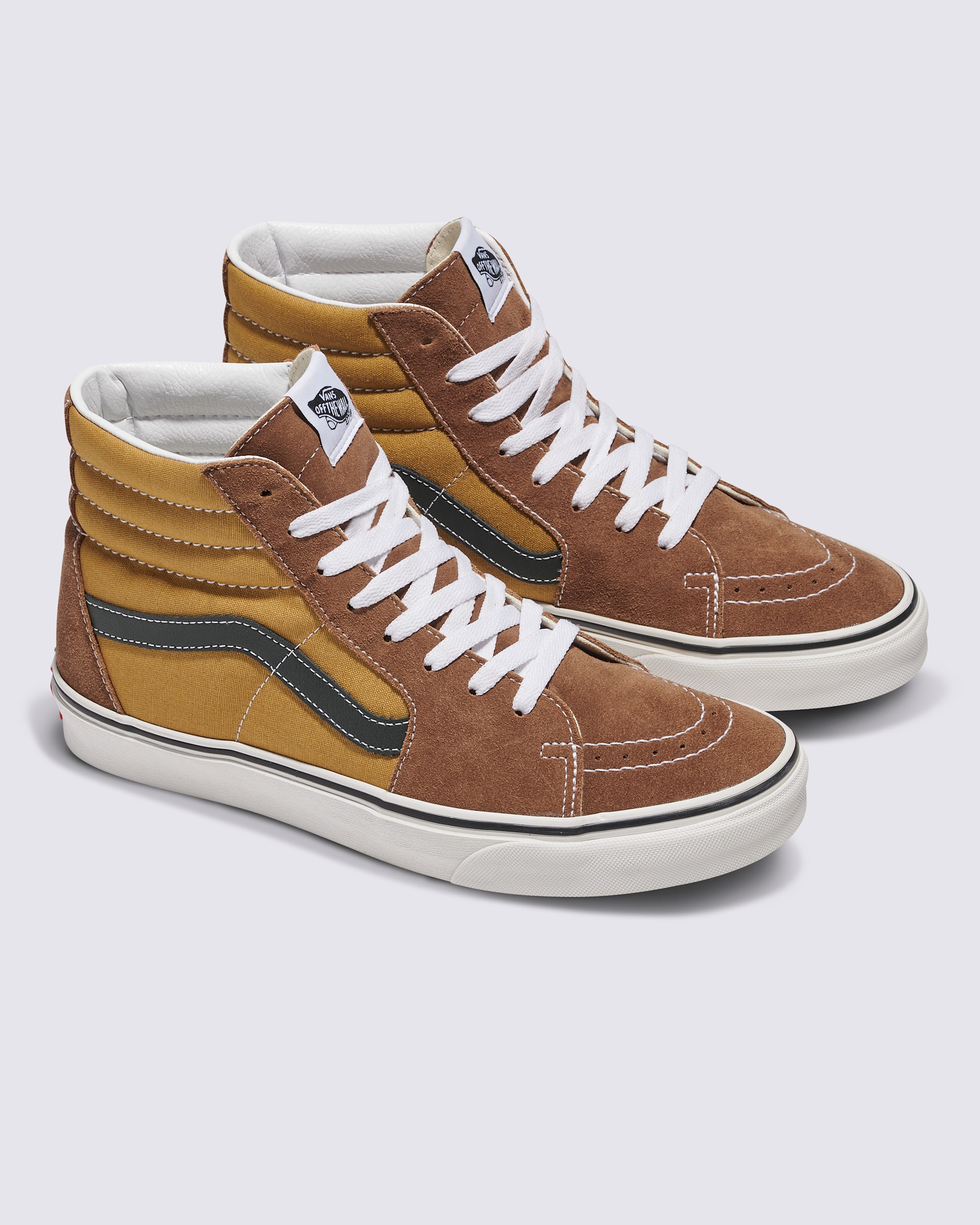 Sk8Hi Canvas Suede Shoe VANS Golden Brown ALT1