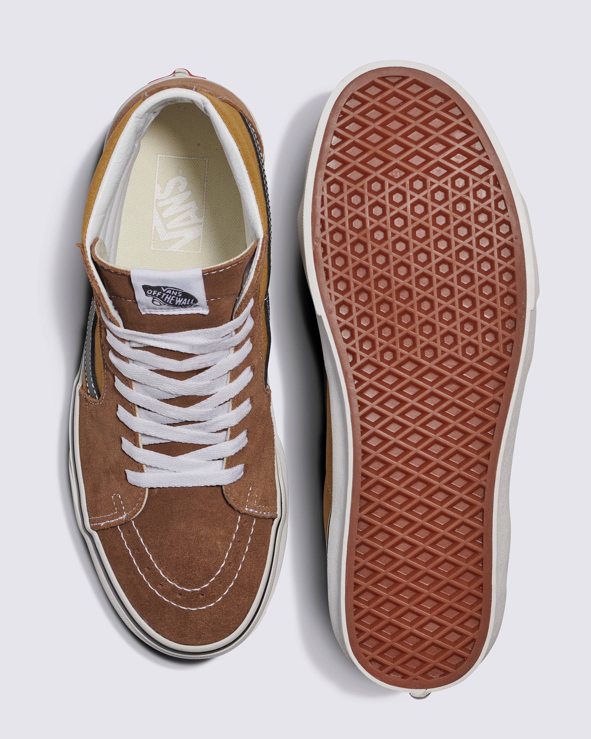 Sk8Hi Canvas Suede Shoe VANS Golden Brown ALT2