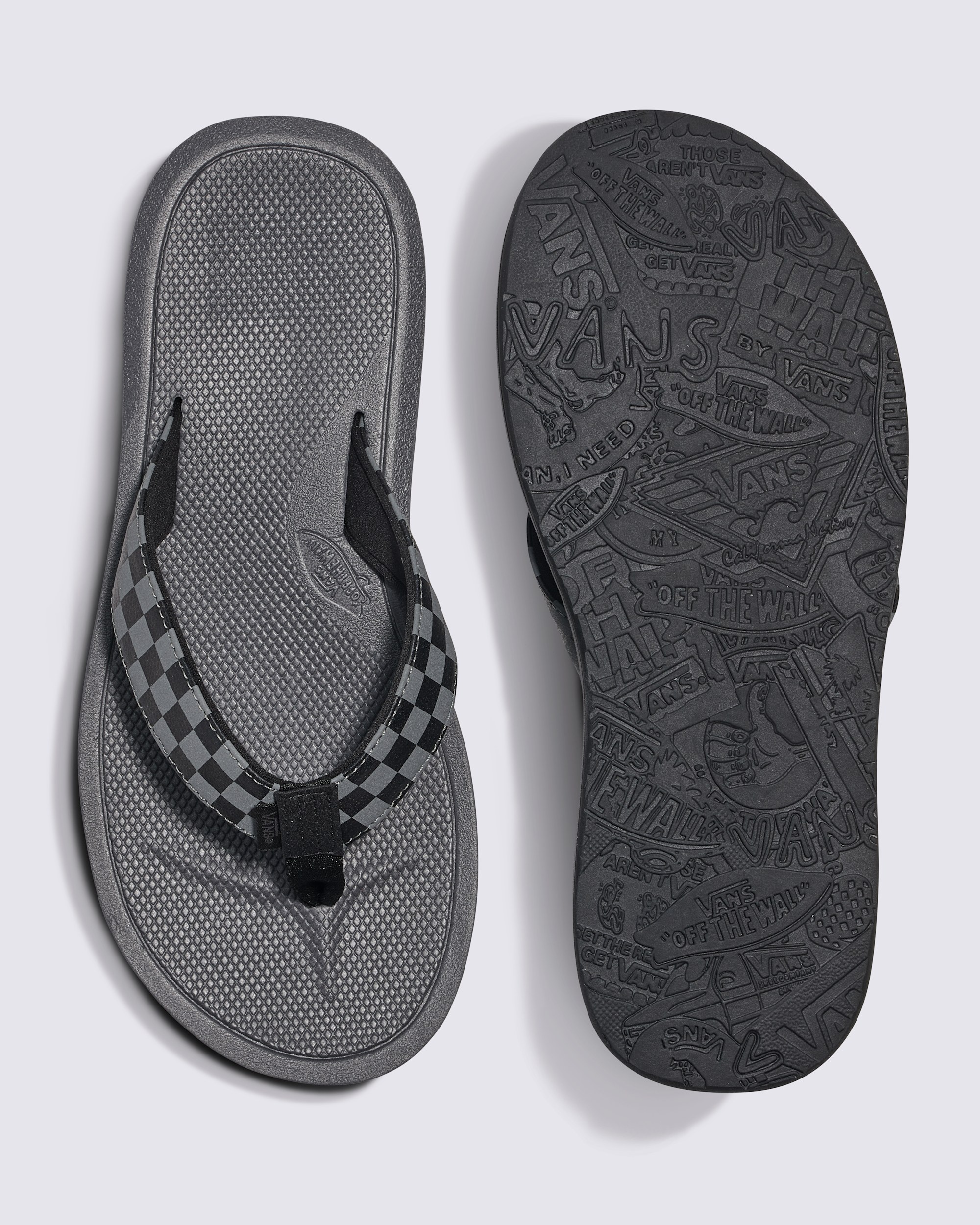 Nexpa Synthetic Checkerboard Sandal VANS Black  Pewter Grey ALT2