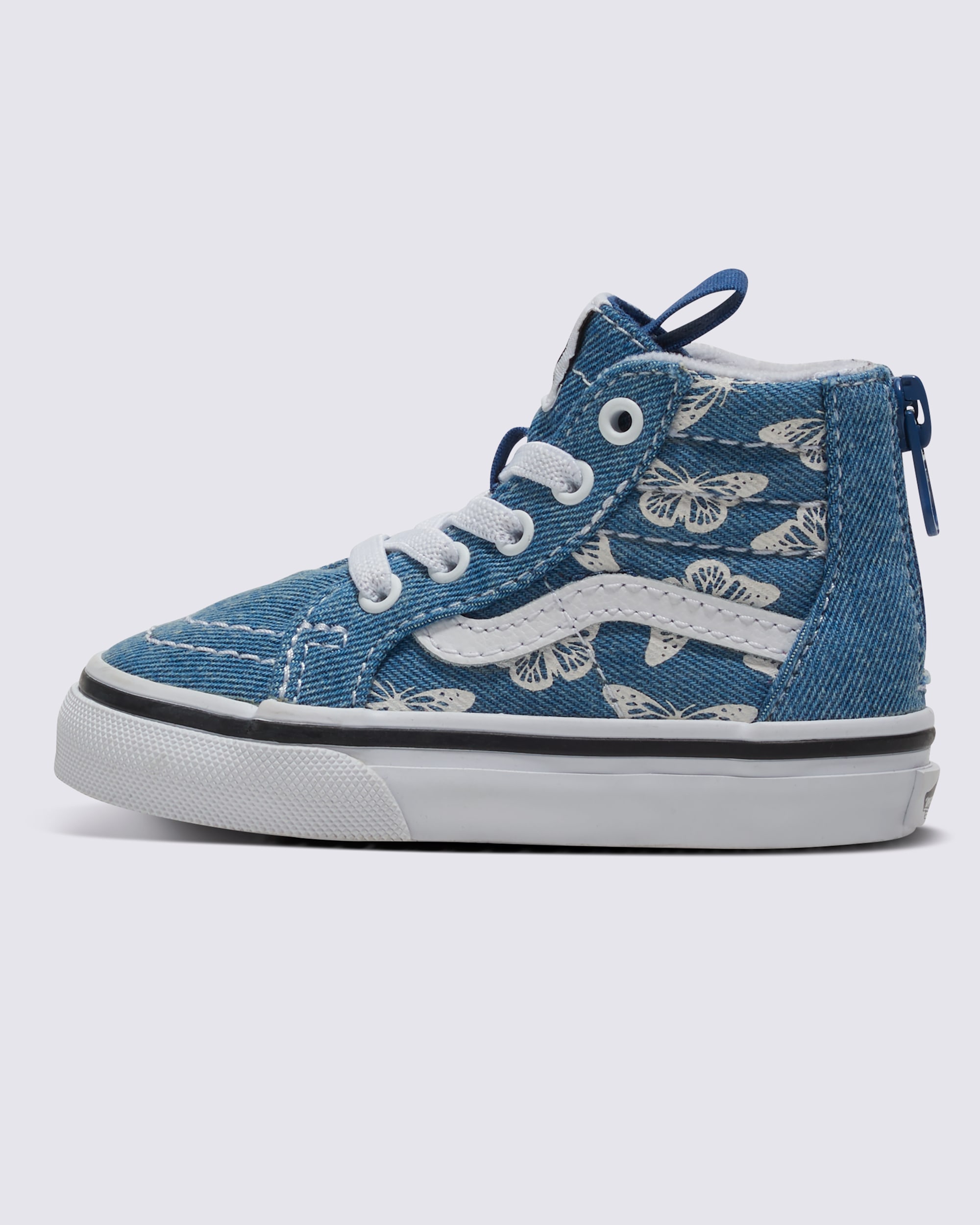 Toddler Sk8Hi Zip Denim Shoe VANS Blue HERO