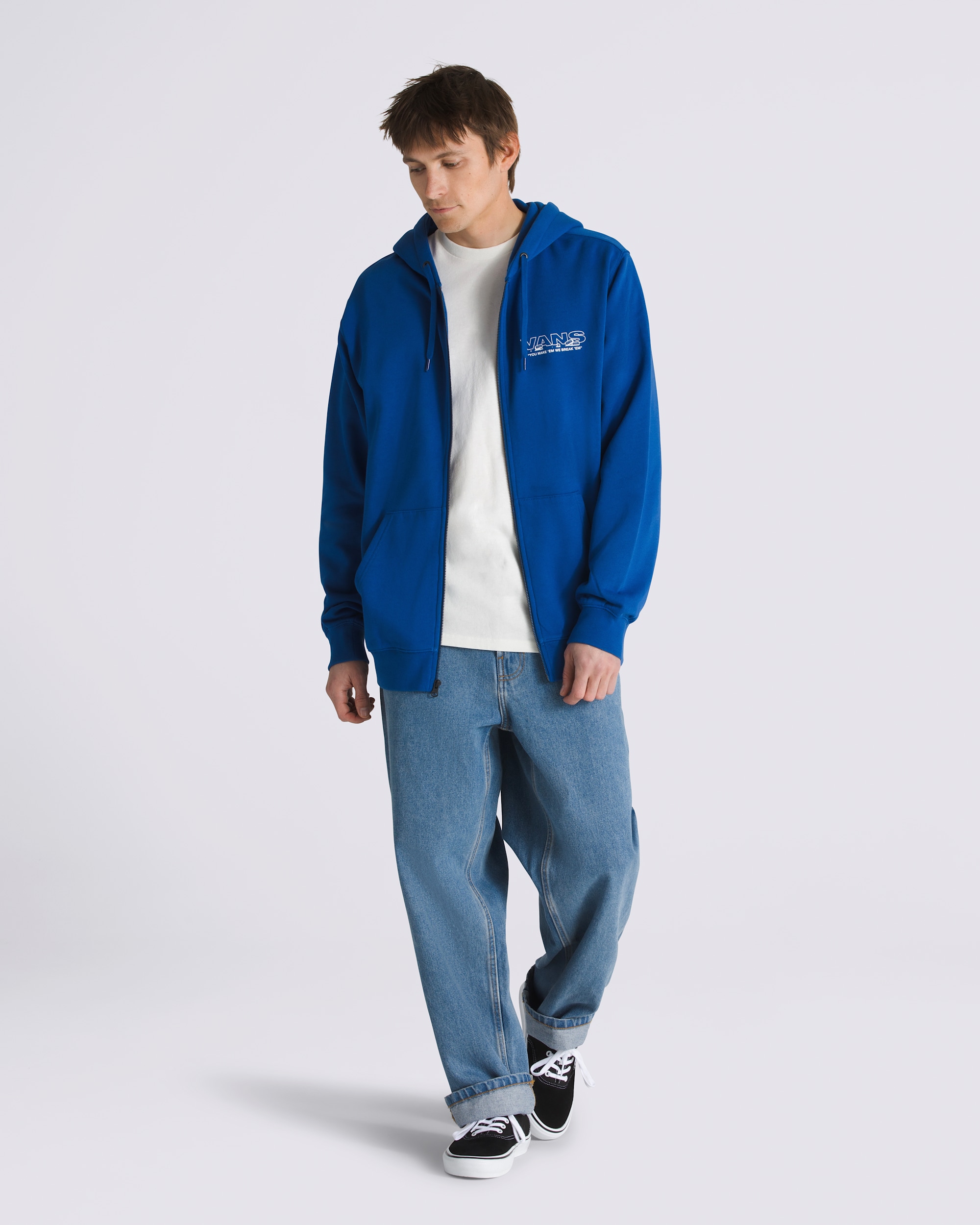 Break Made Full Zip Hoodie in True Blue | Vans