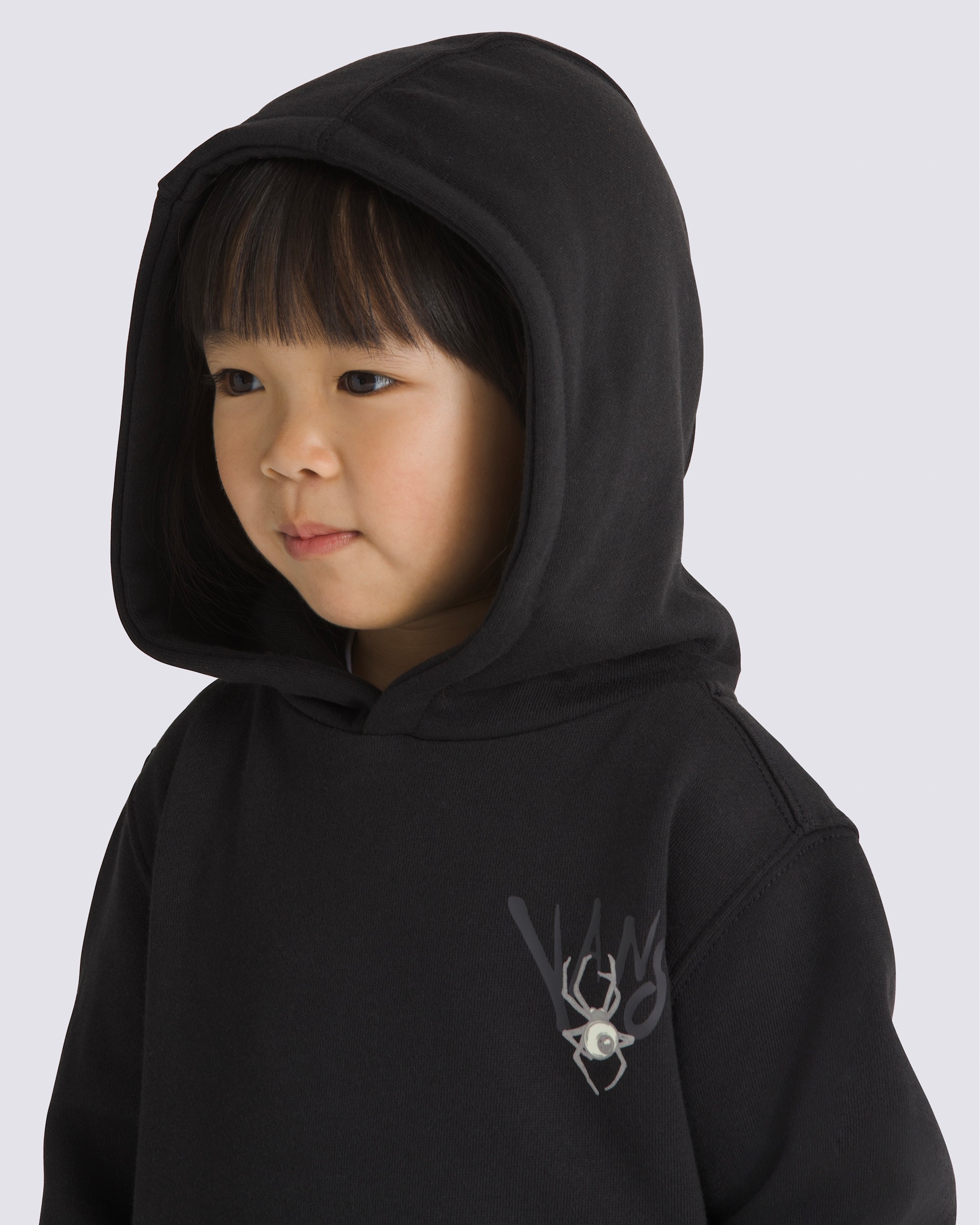 Little Kids Creepy Halloween Pullover Hoodie VANS Black ALT3