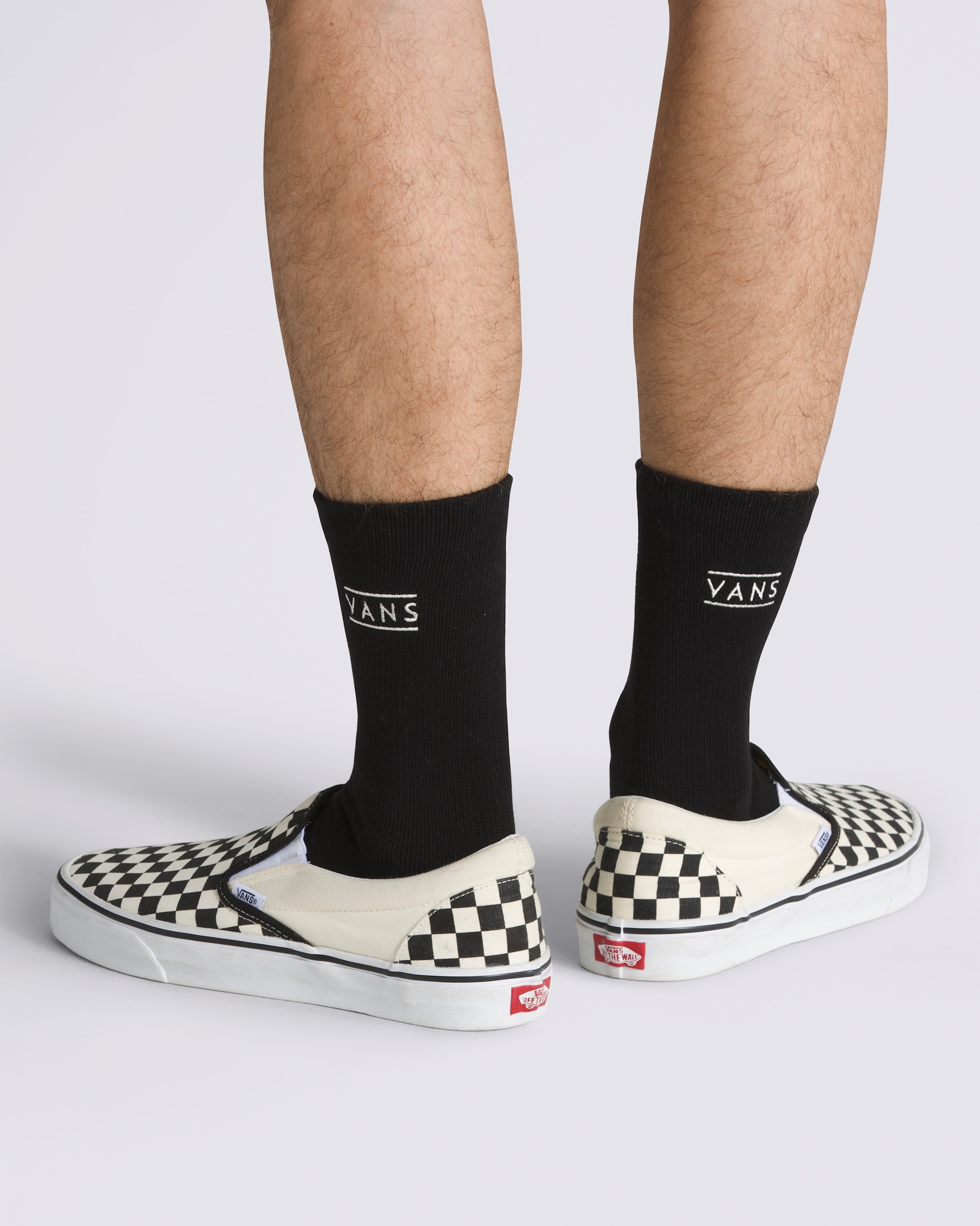 Half Box Crew Socks VANS Black ALT1