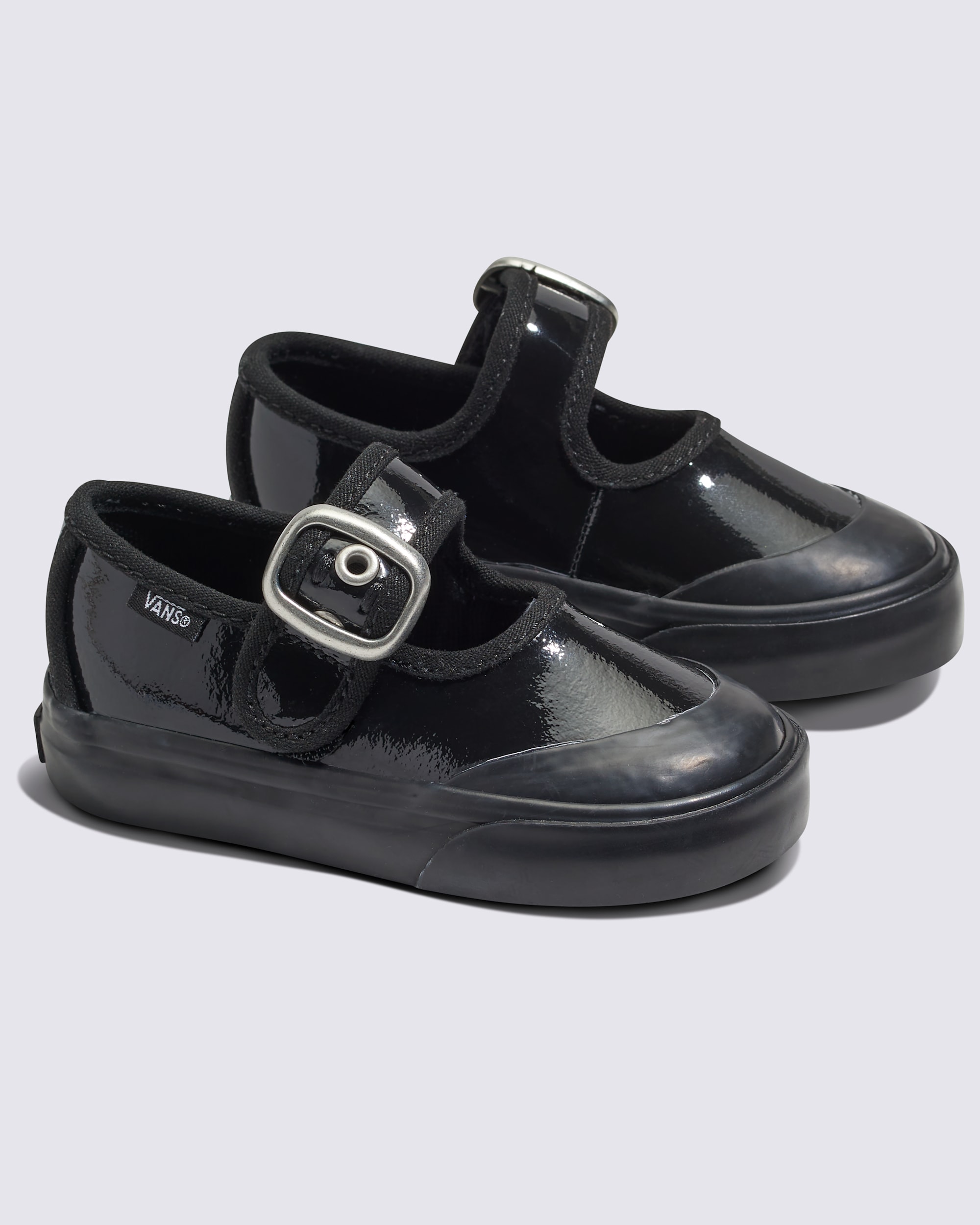 Toddler Mary Jane Shoe VANS Gothic Shine Black ALT1