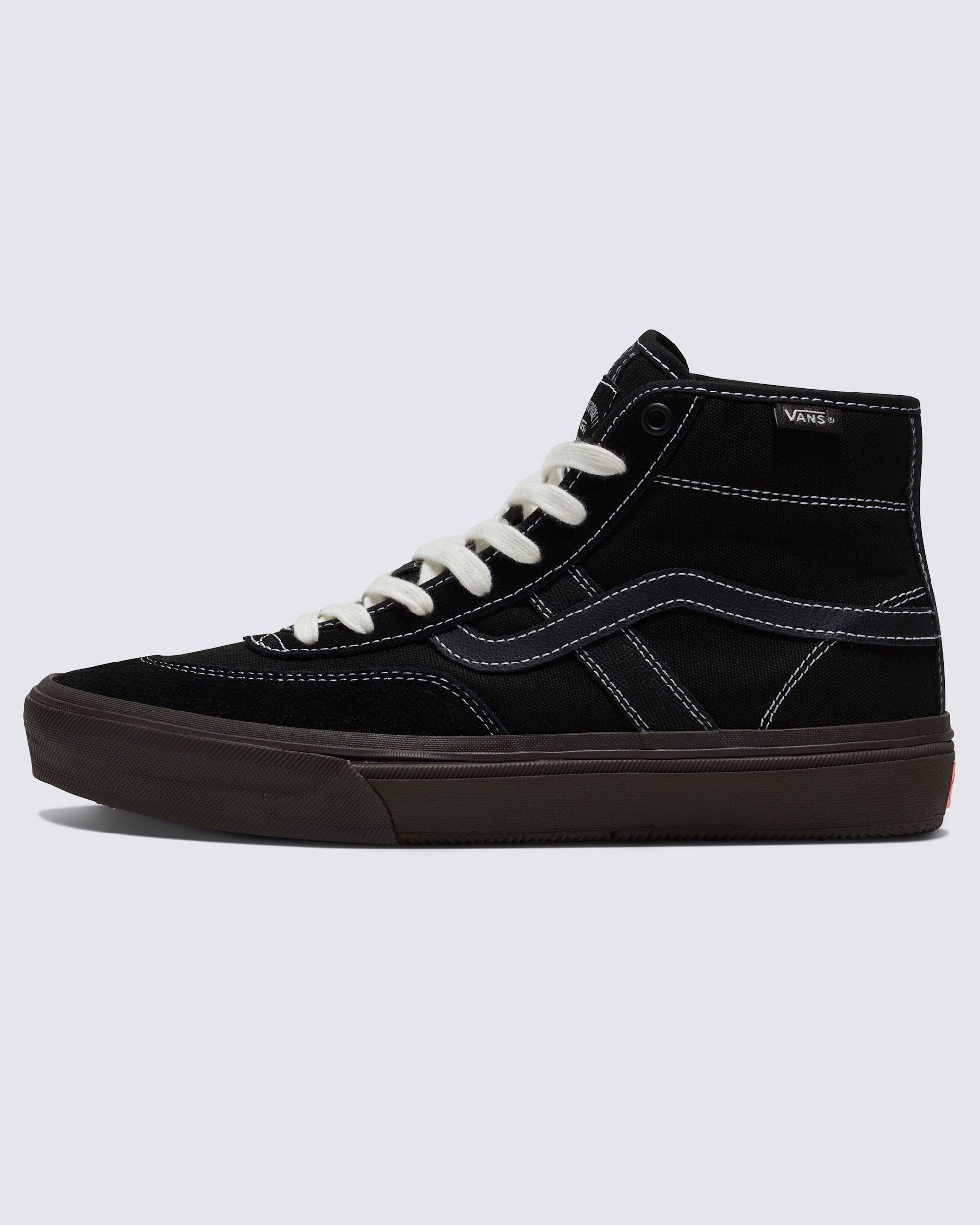 Skate Crockett High Shoe VANS Black  Chocolate Brown HERO
