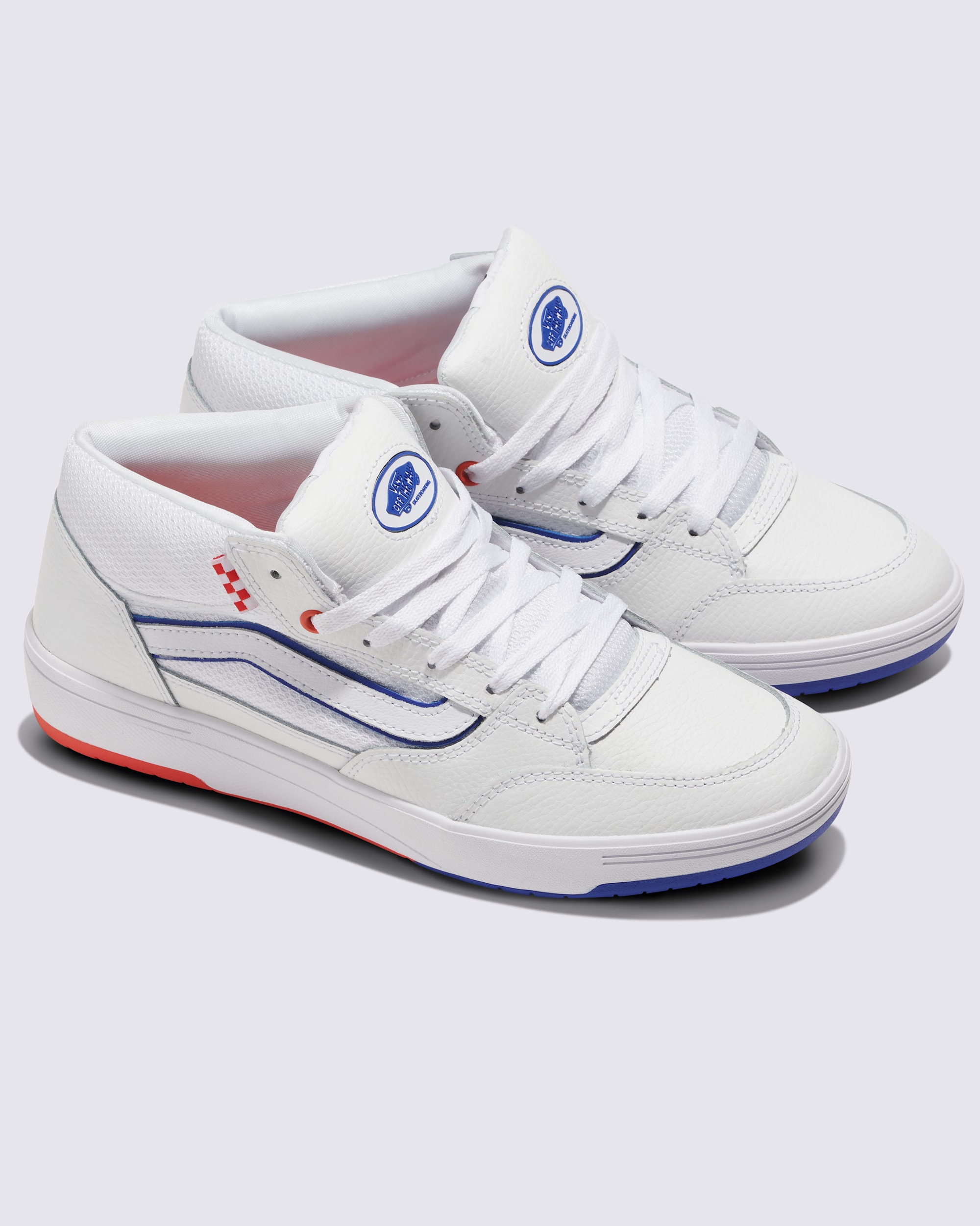 Skate Zahba Mid Shoe VANS White  Blue  Orange ALT1