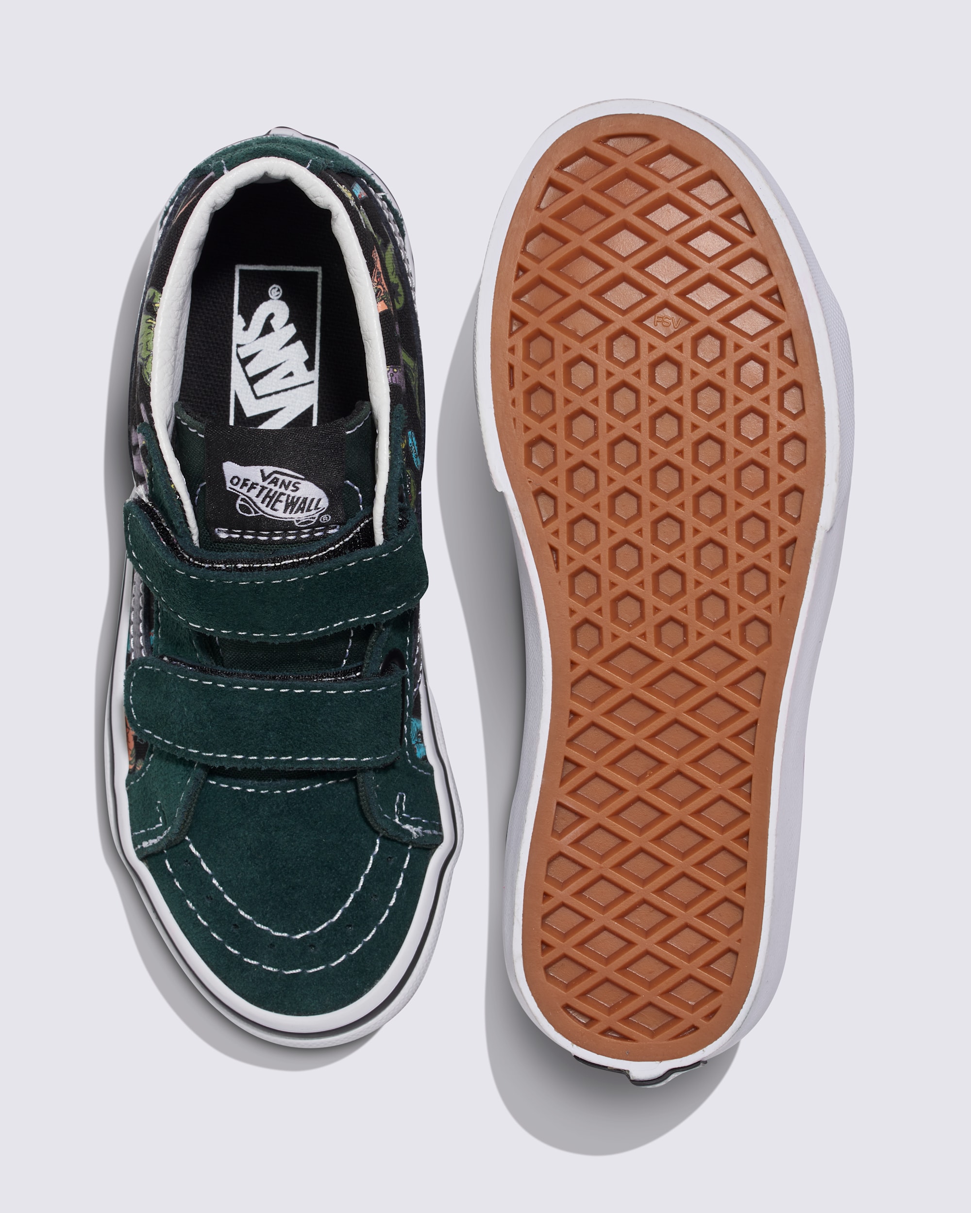 Little Kids Sk8Mid Reissue V Shoe VANS Dark Teal Green  Black ALT2