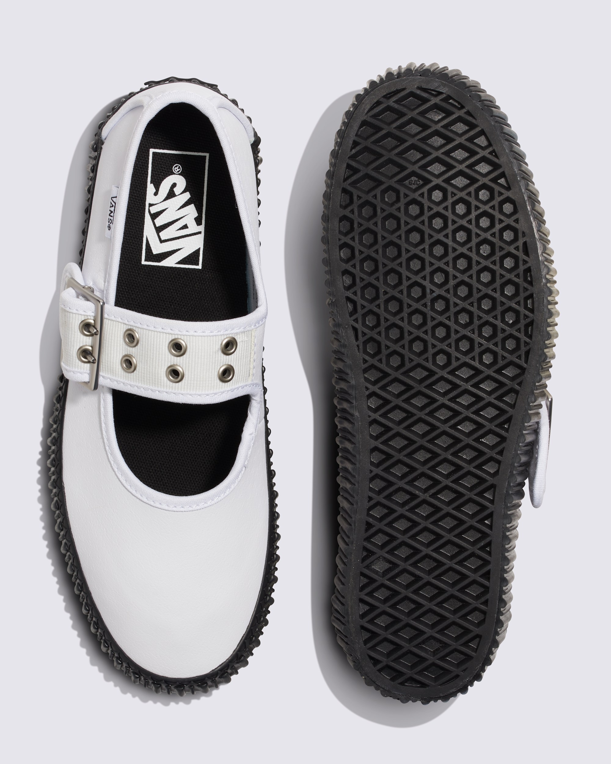 Mary Jane Creeper Shoe VANS Grunge Ballet White ALT2