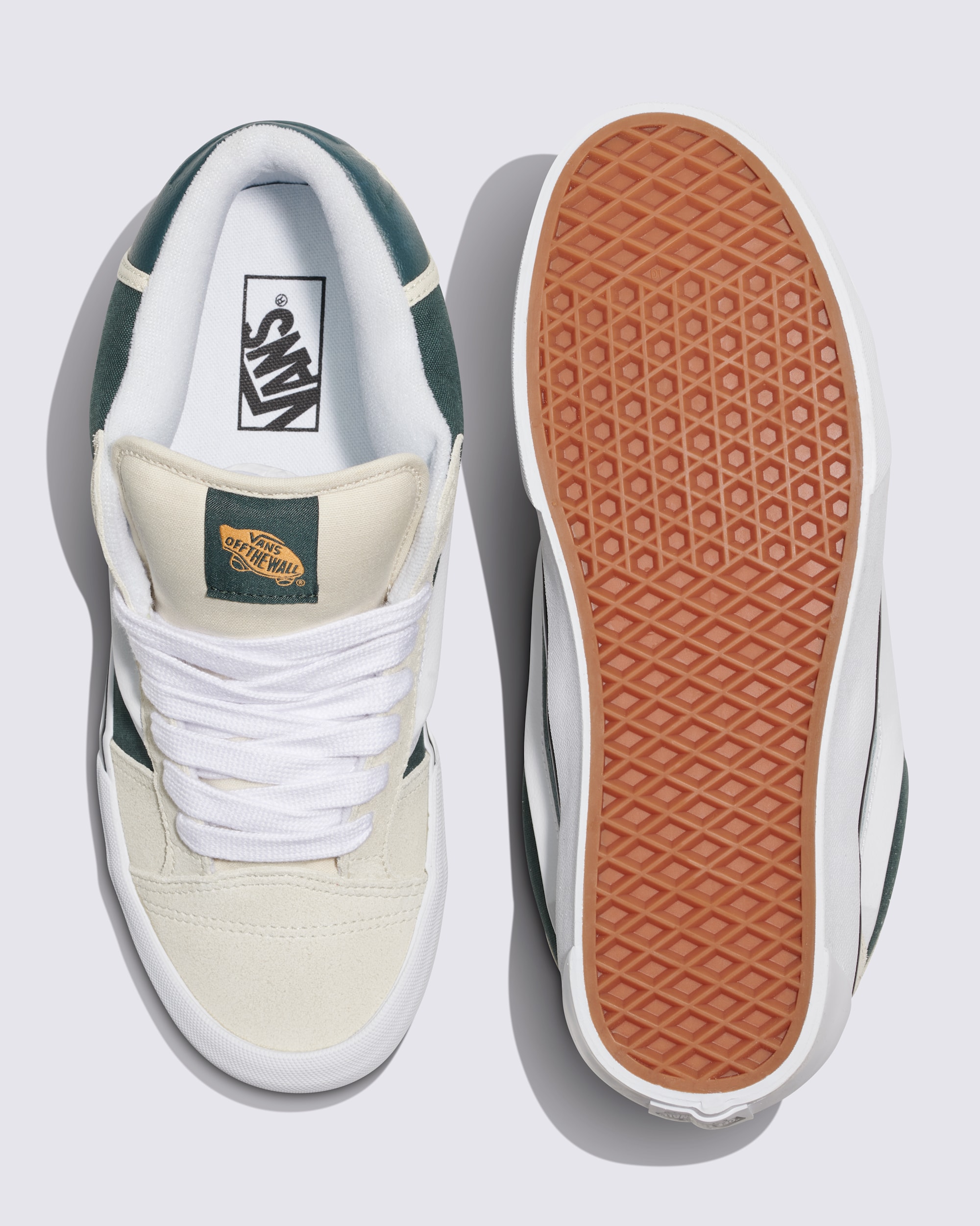 Knu Mid Shoe VANS Turtledove Beige  Dark Green ALT2