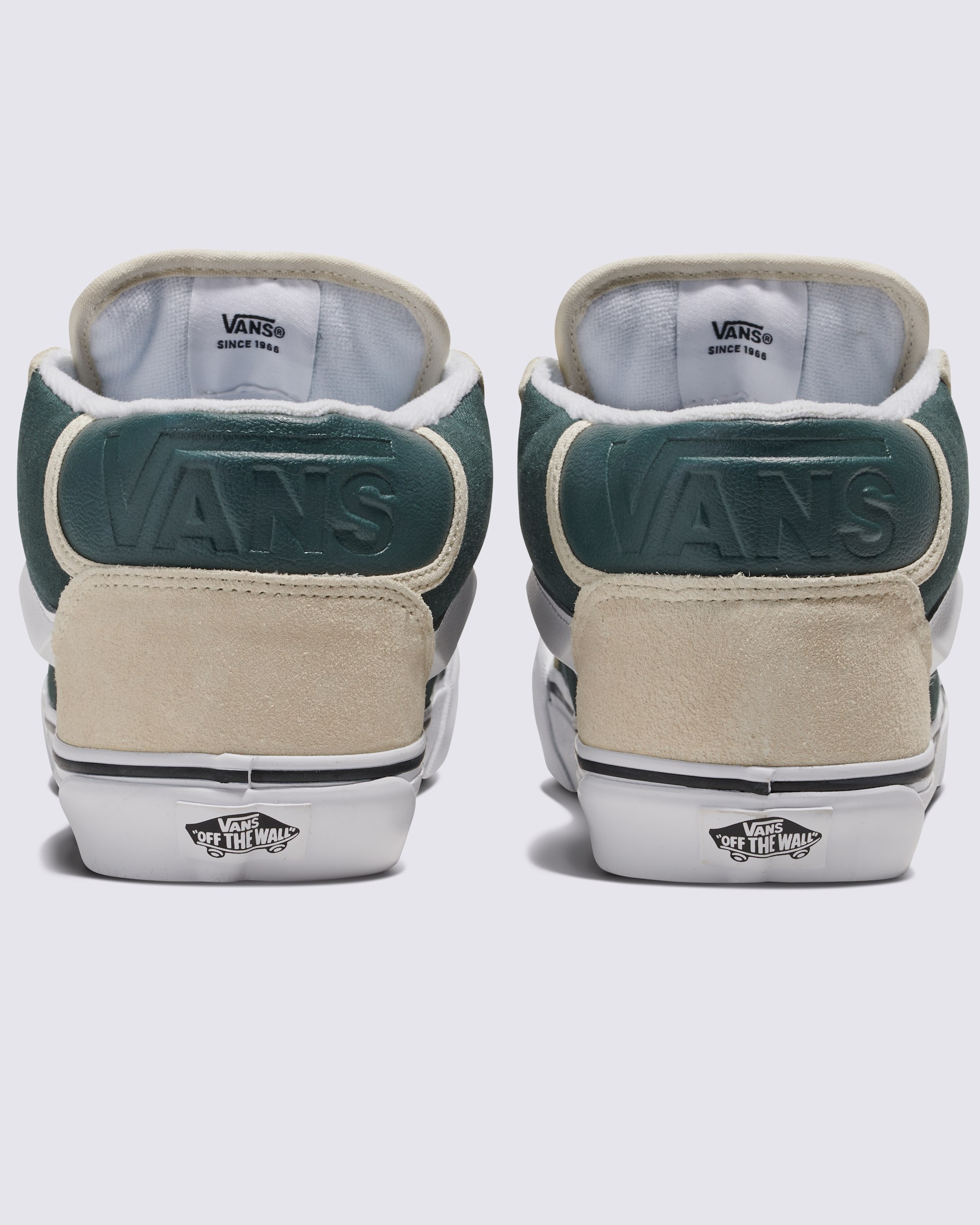 Knu Mid Shoe VANS Turtledove Beige  Dark Green ALT3