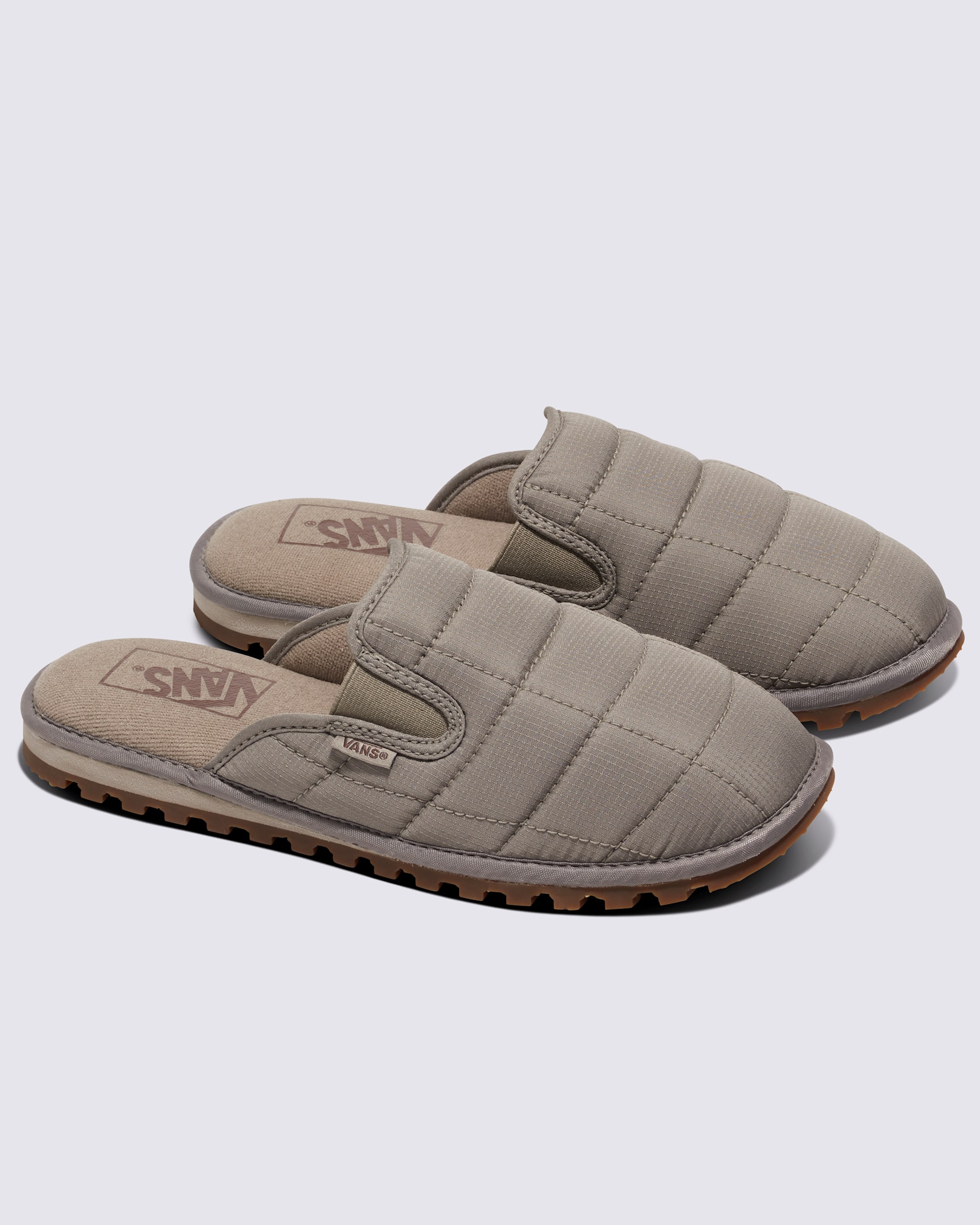 Quilted Mountain Mule Shoe VANS Taupe Grey ALT1