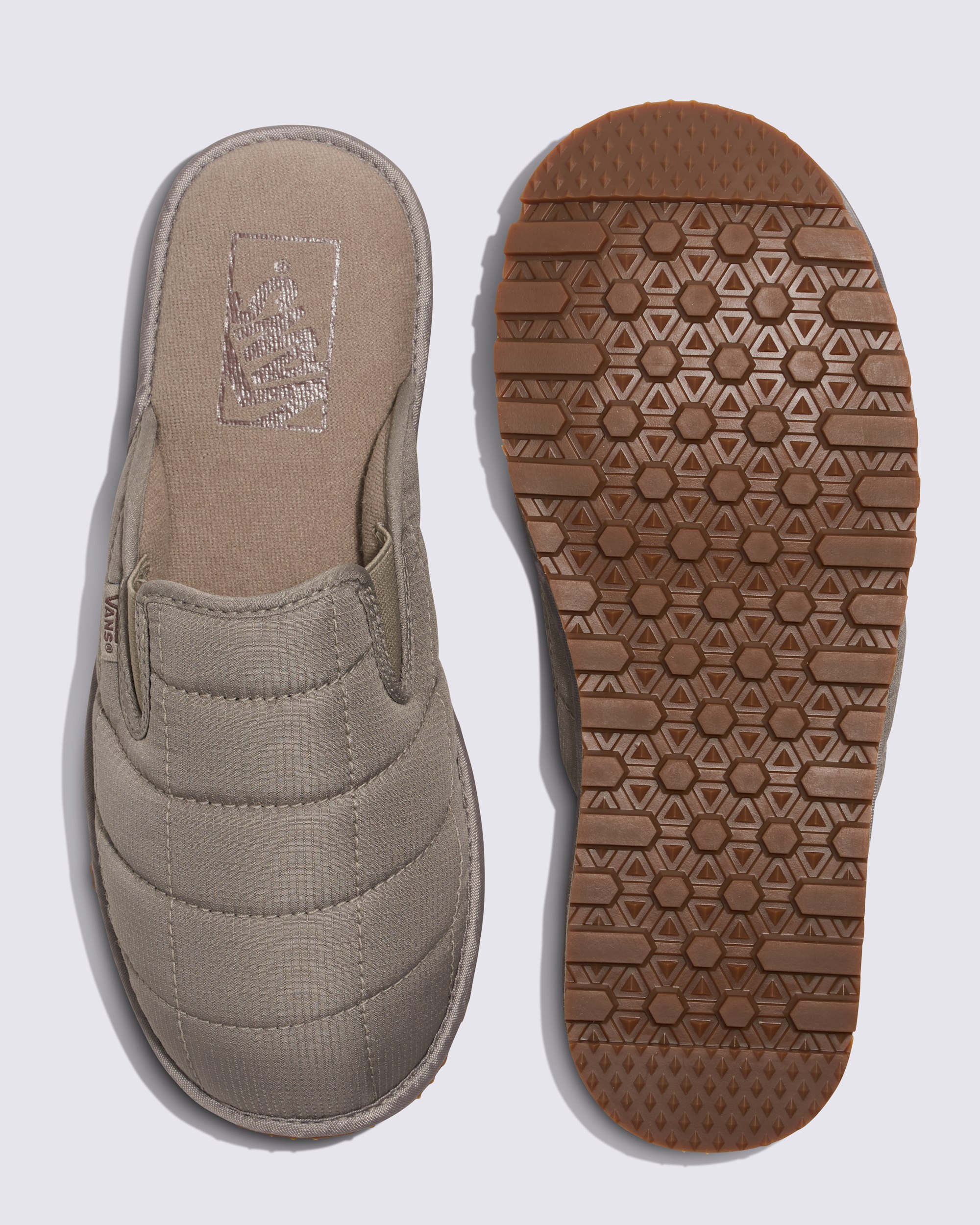 Quilted Mountain Mule Shoe VANS Taupe Grey ALT2