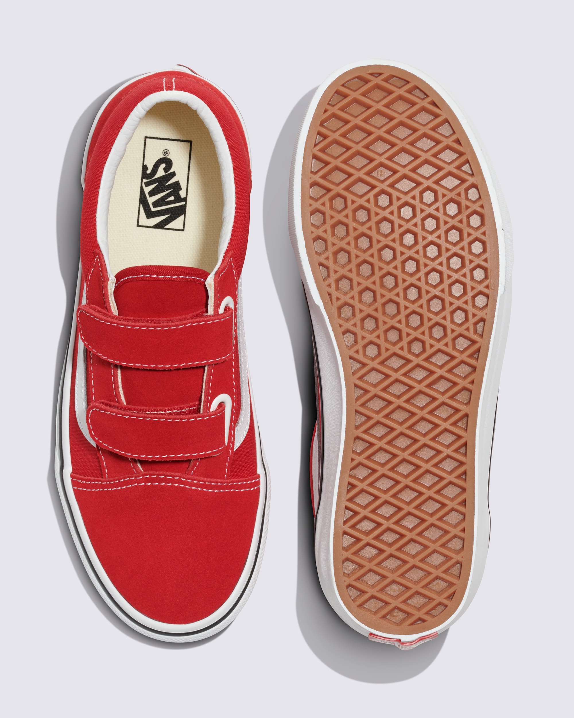 Big Kids Old Skool V Shoe VANS Racing Red ALT2