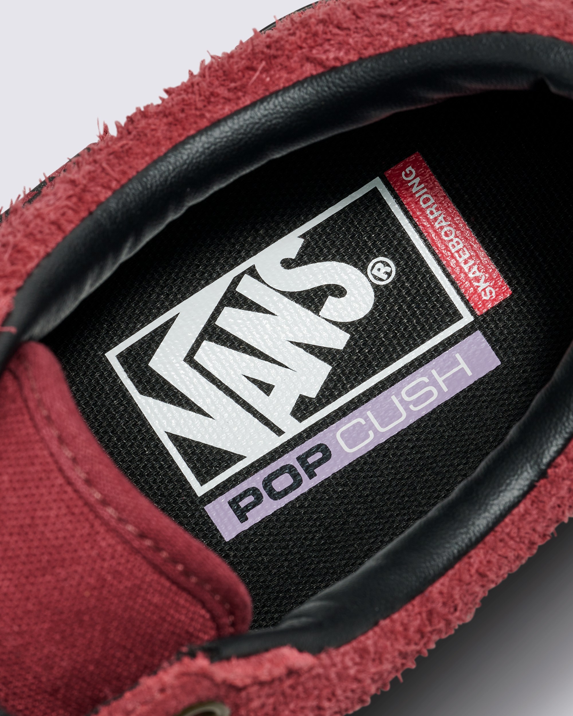 Skate Old Skool Suede Shoe VANS Burgundy Red ALT4