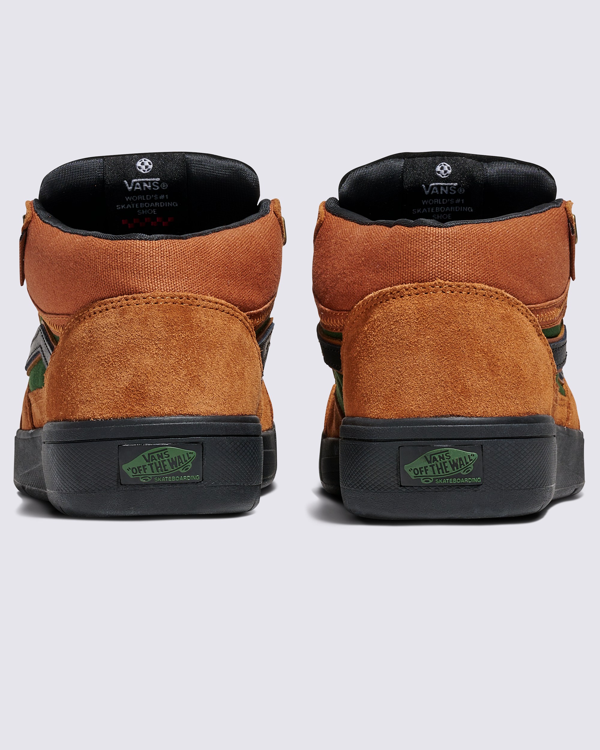 Skate Zahba Mid Shoe in Glazed Ginger Brown / Green | Vans