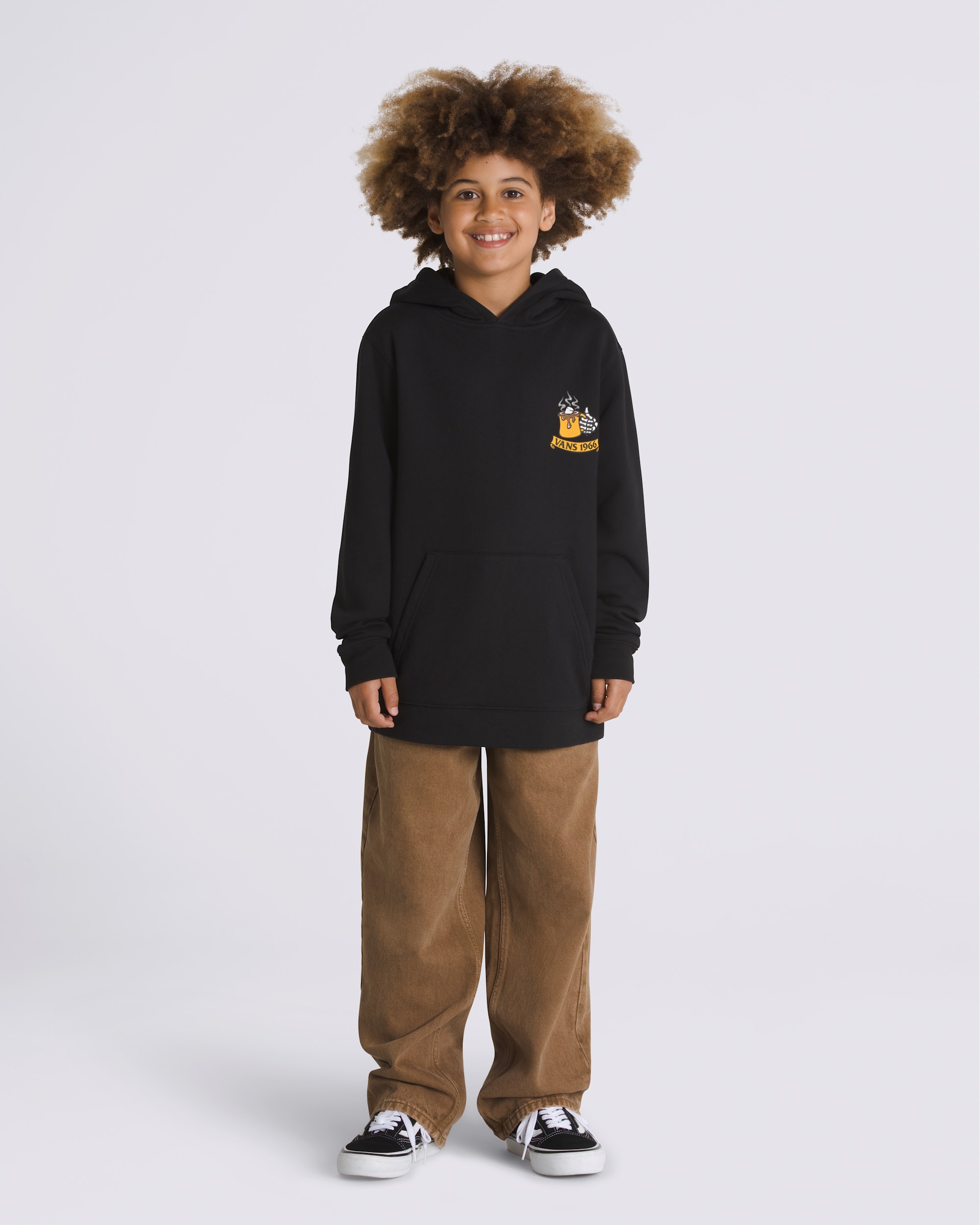 Kids Hot Mug Pullover Hoodie VANS Black ALT2
