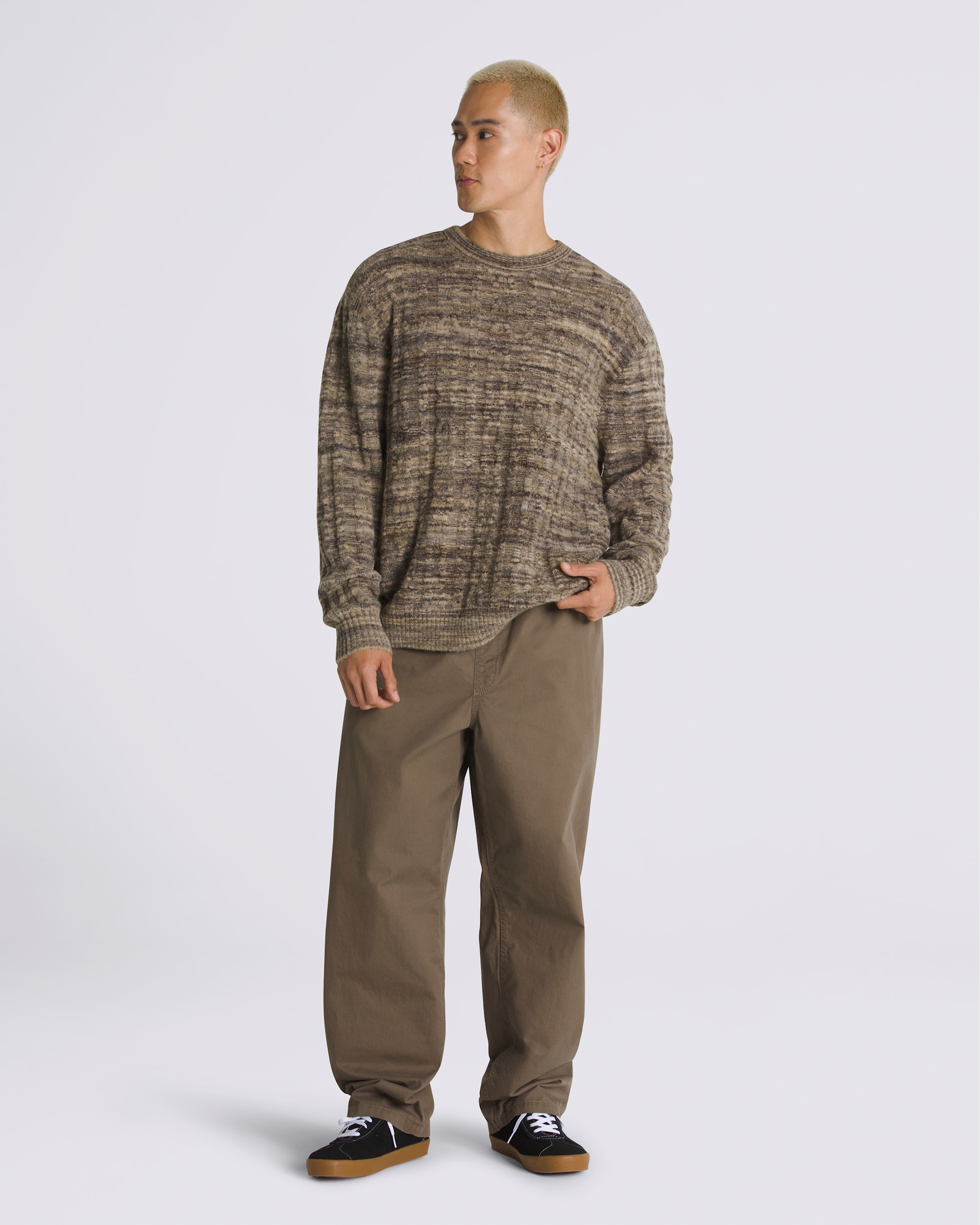 Fremont Crew Sweater VANS Incense Brown  Turkish Coffee Brown ALT2