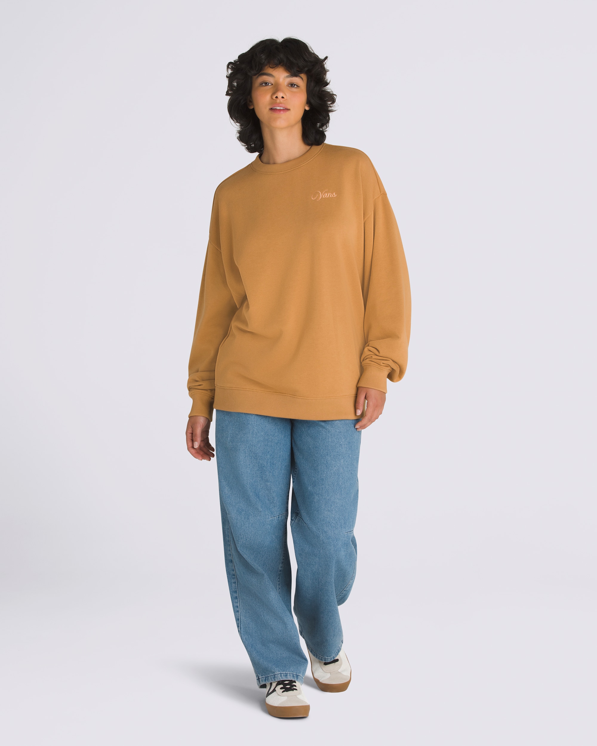 On The Move Oversized Crew Sweatshirt VANS Brown Sugar ALT2