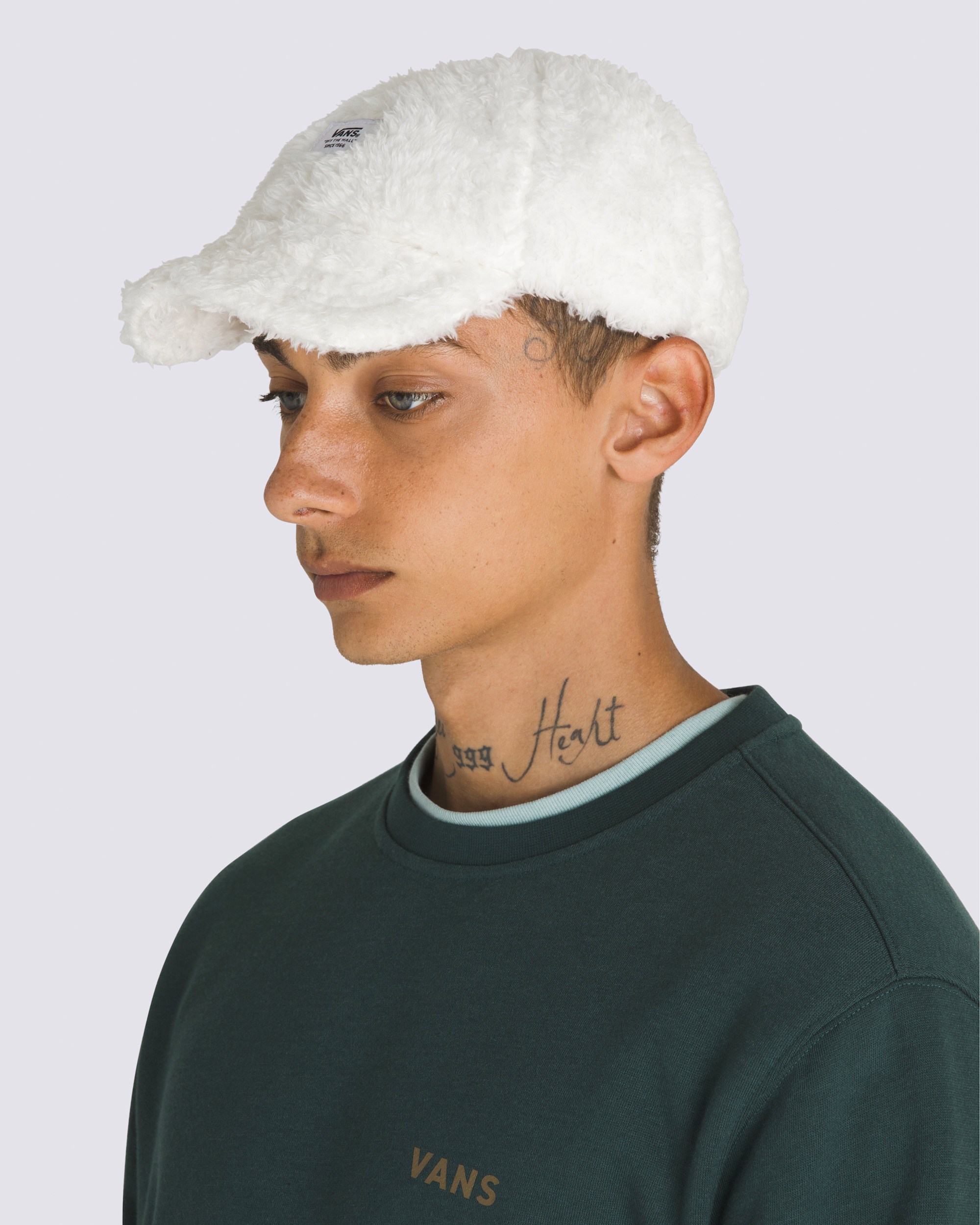 Delin Curved Bill Jockey Hat VANS Marshmallow White ALT1