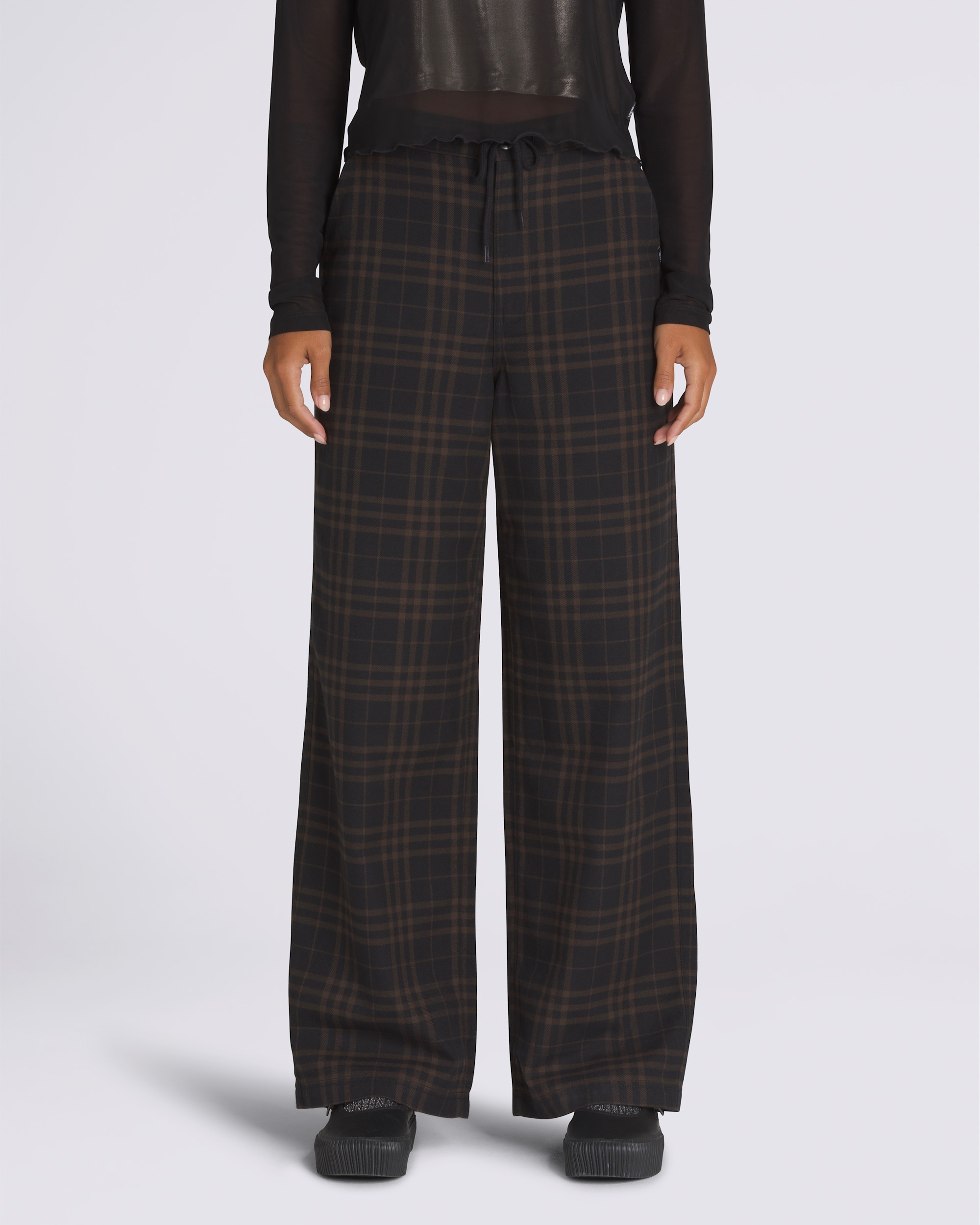 Cyrus Plaid Pants VANS Black  Beige HERO