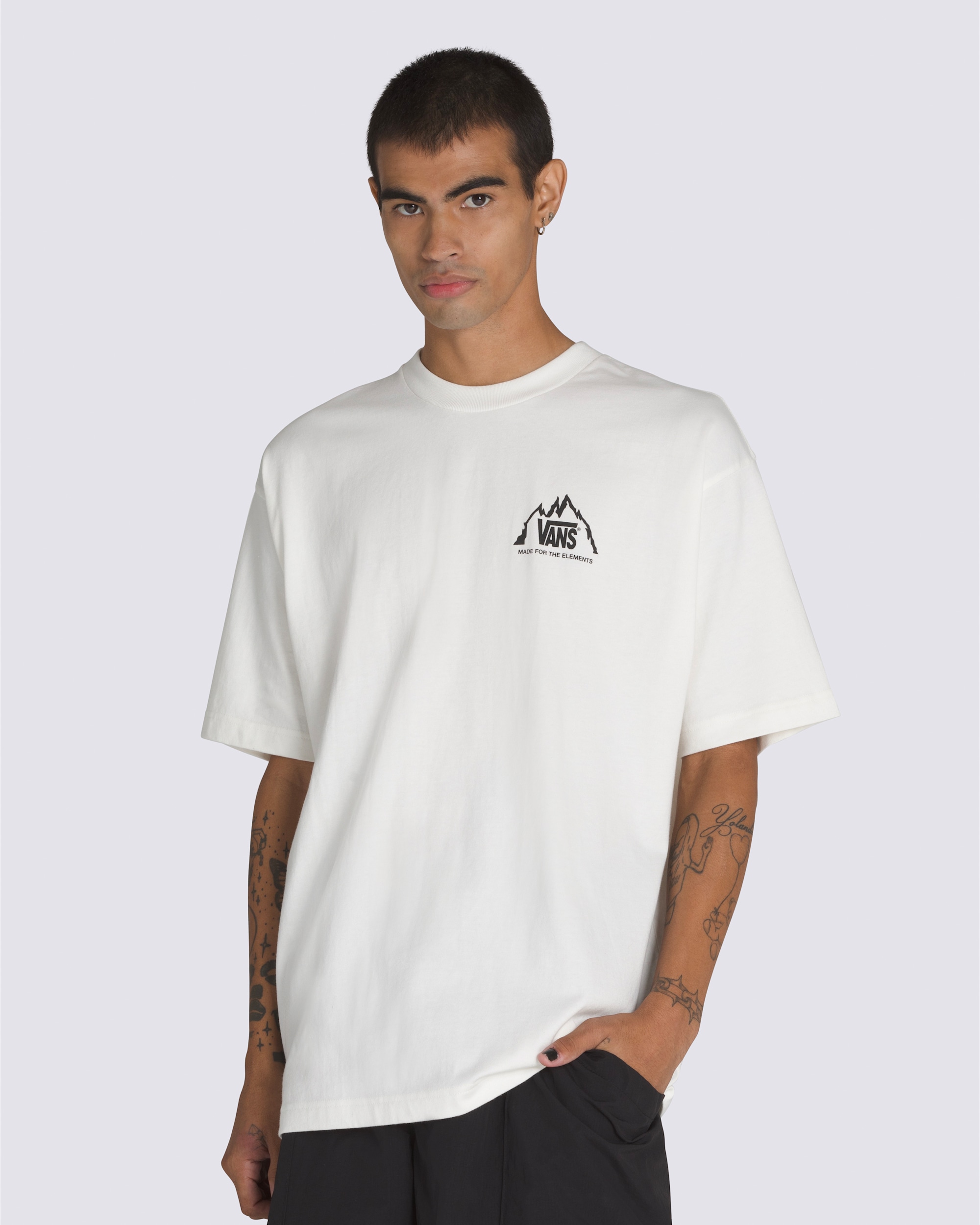 Crestline TShirt VANS Cream White ALT1