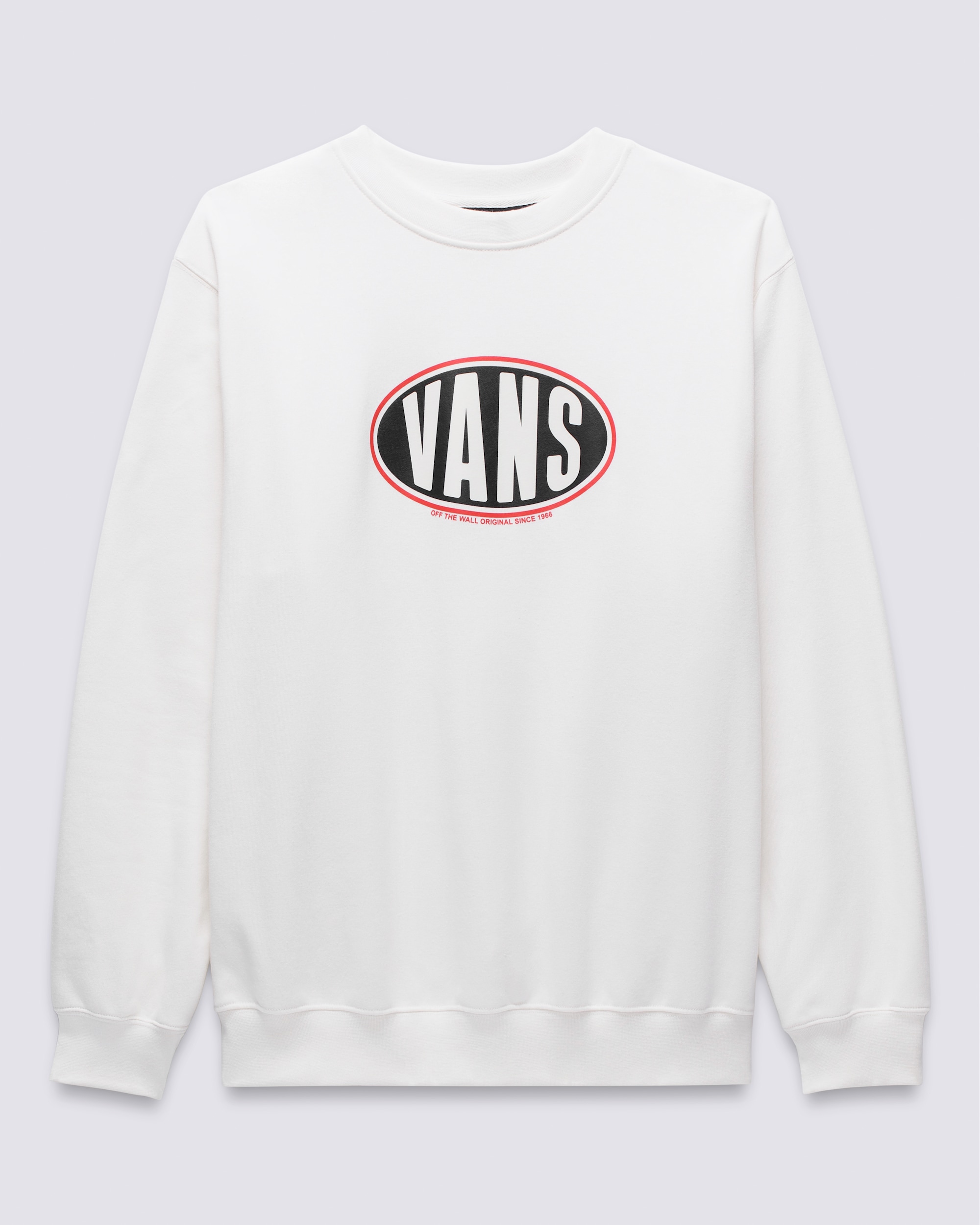 Chandail molletonn ample  col rond Spray On VANS Blanc FLATLAY