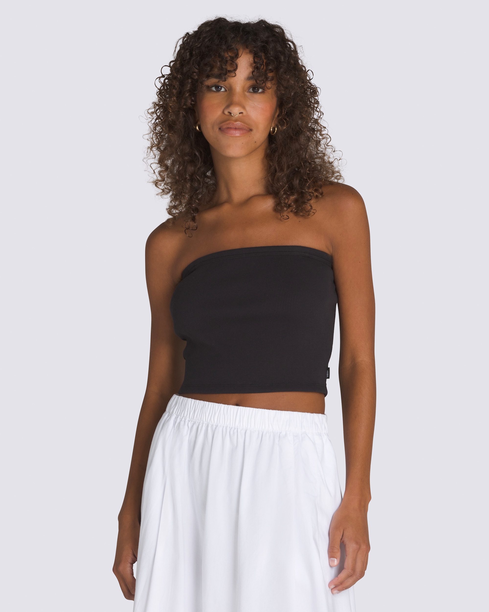 Drew Rib Tube Top VANS Black ALT3
