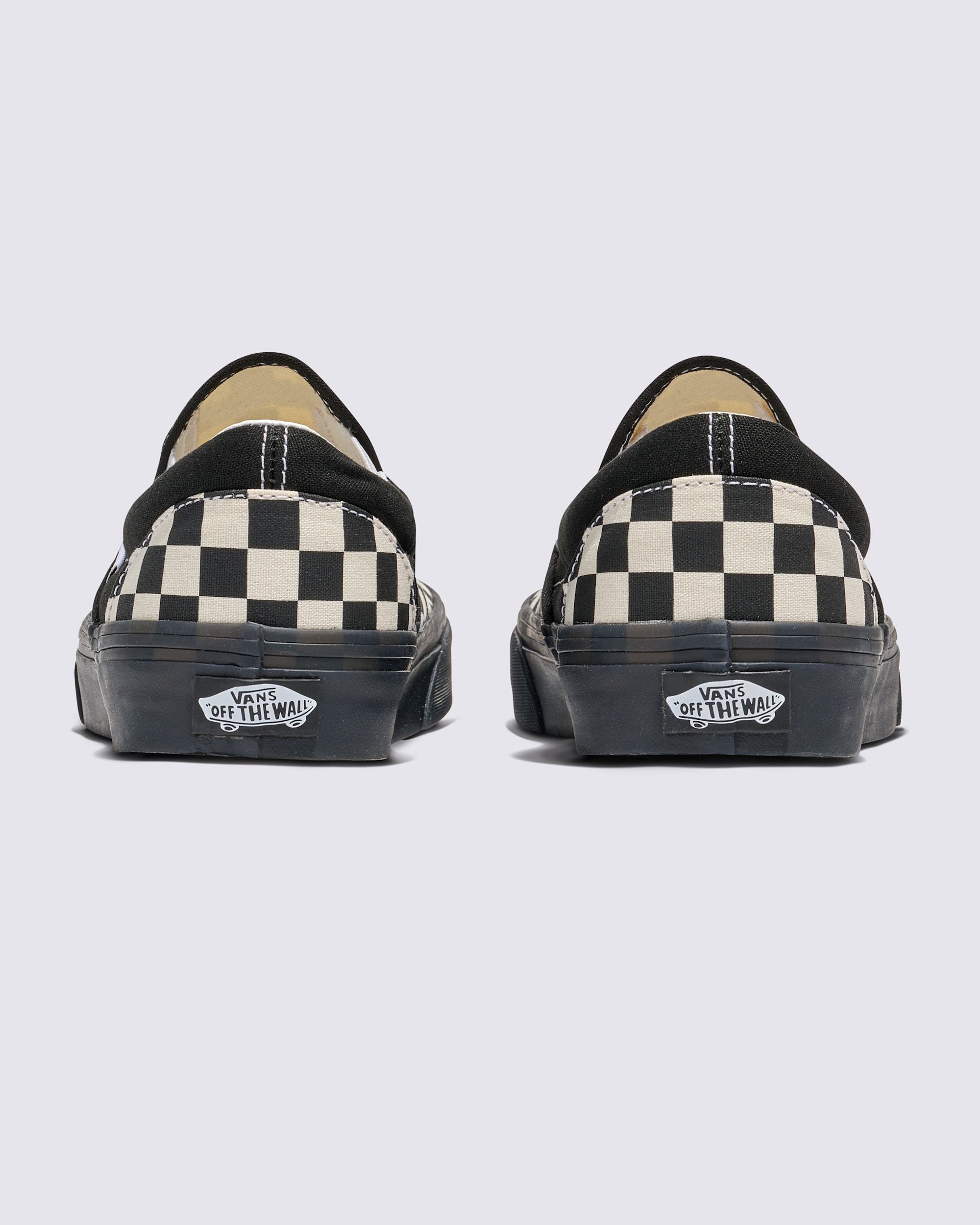 Classic SlipOn Checkerboard Shoe VANS Checkerboard White  Black ALT3