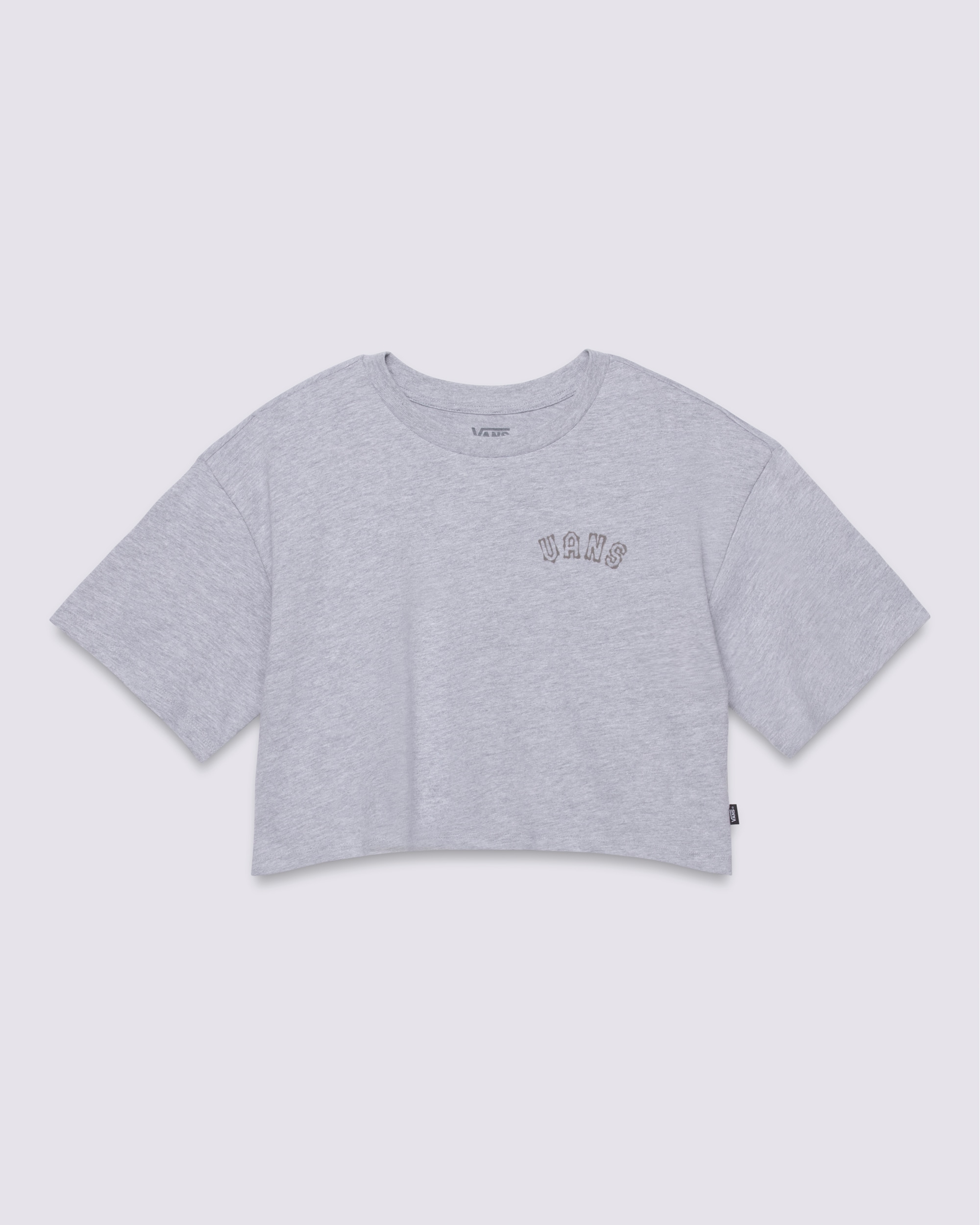 Makeshift Relax Crop TShirt VANS Cement Heather Grey ALT1